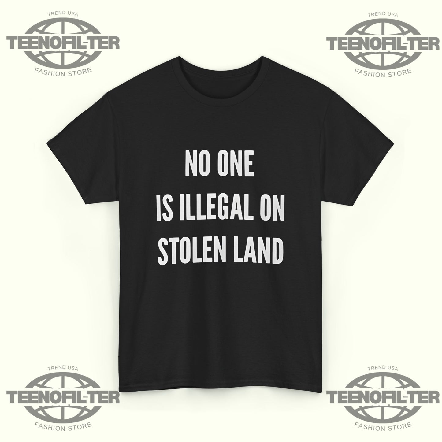 No One is Illegal on Stolen Land Fuck ICE T-Shirt – Tee for Activists & Social Justice Advocates - Tee No Filter