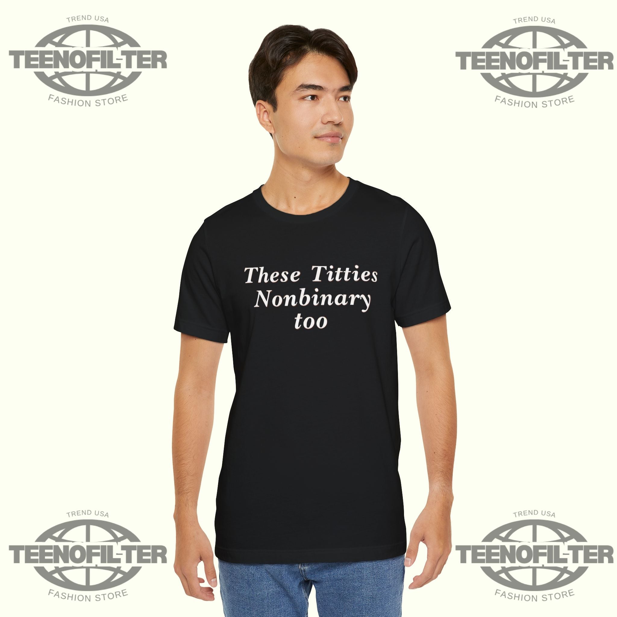 These Titties Nonbinary Too T-Shirt