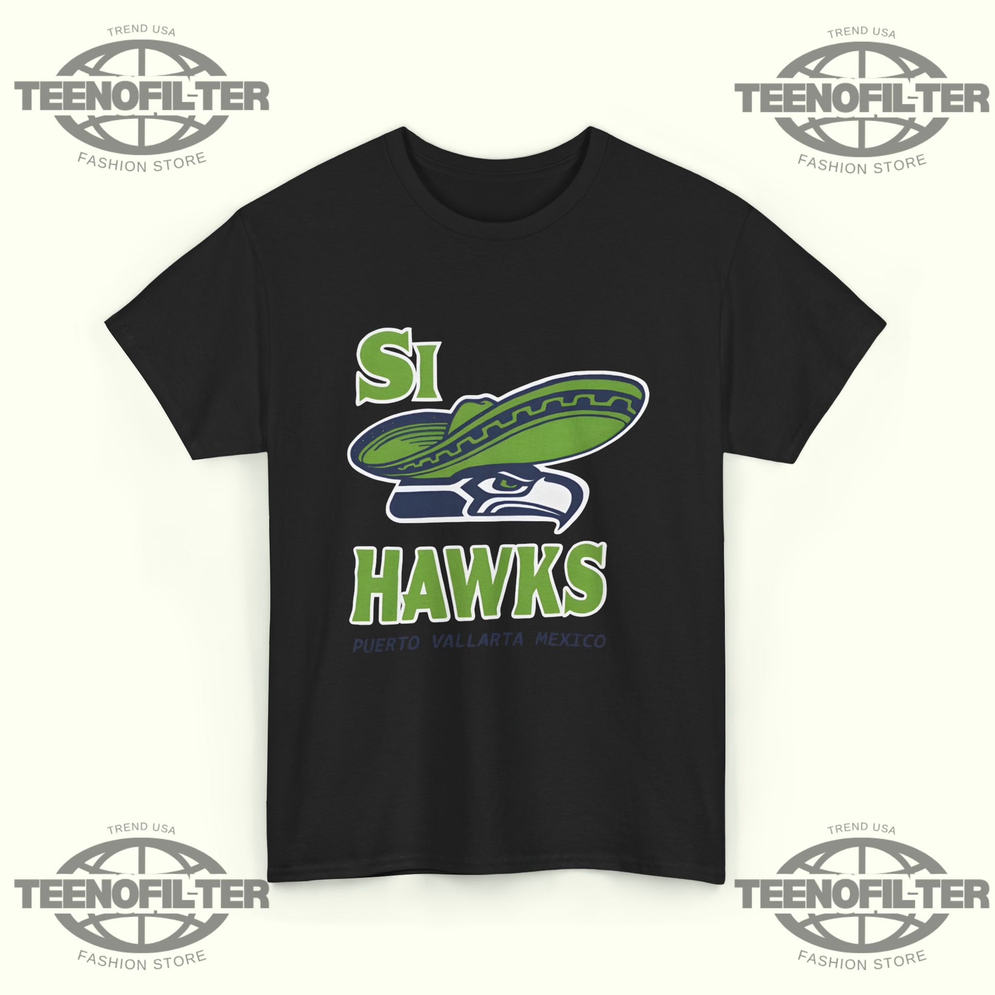 Si Hawks Puerto Vallarta Mexico T-shirt - Tee No Filter