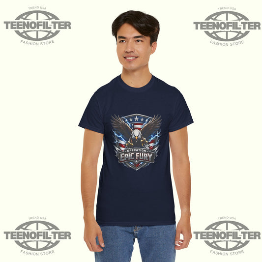 Operation Epic Fury T-Shirt – Bold Conflict-Inspired Statement Graphic Tee - Tee No Filter