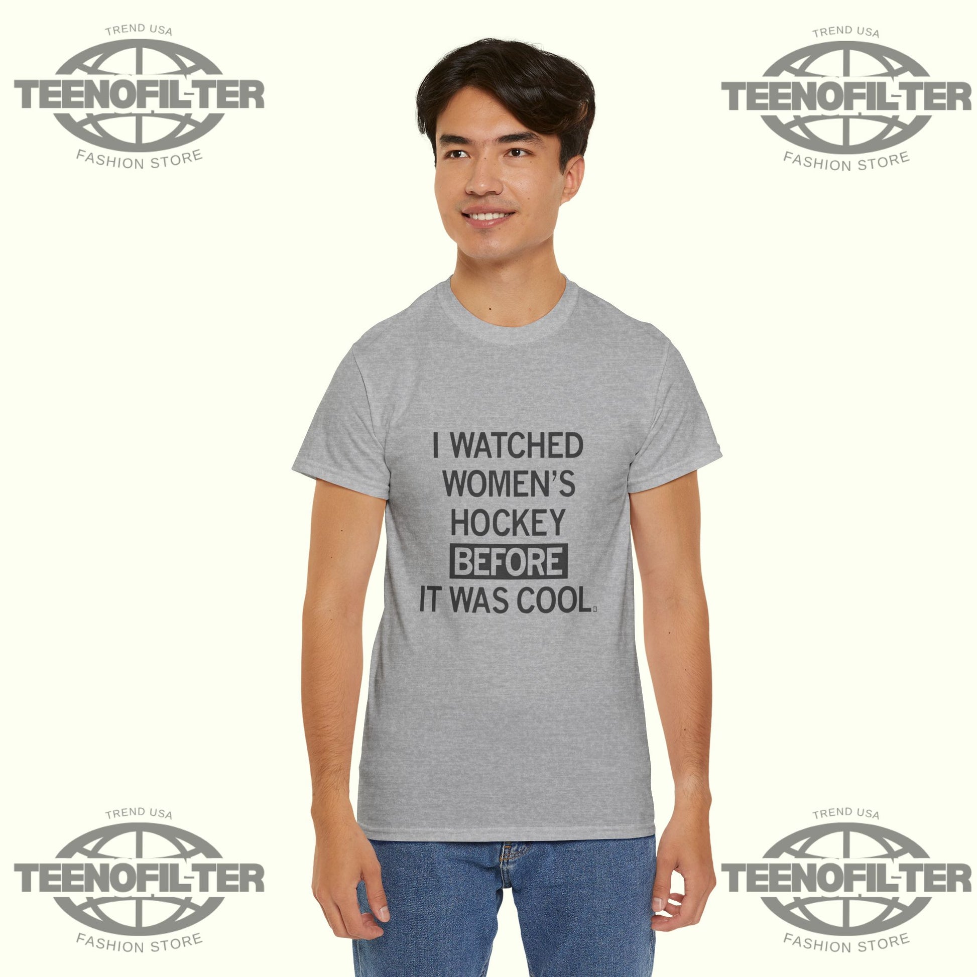 I Watched Women’s Hockey Before It Was Cool T-Shirt - Tee No Filter