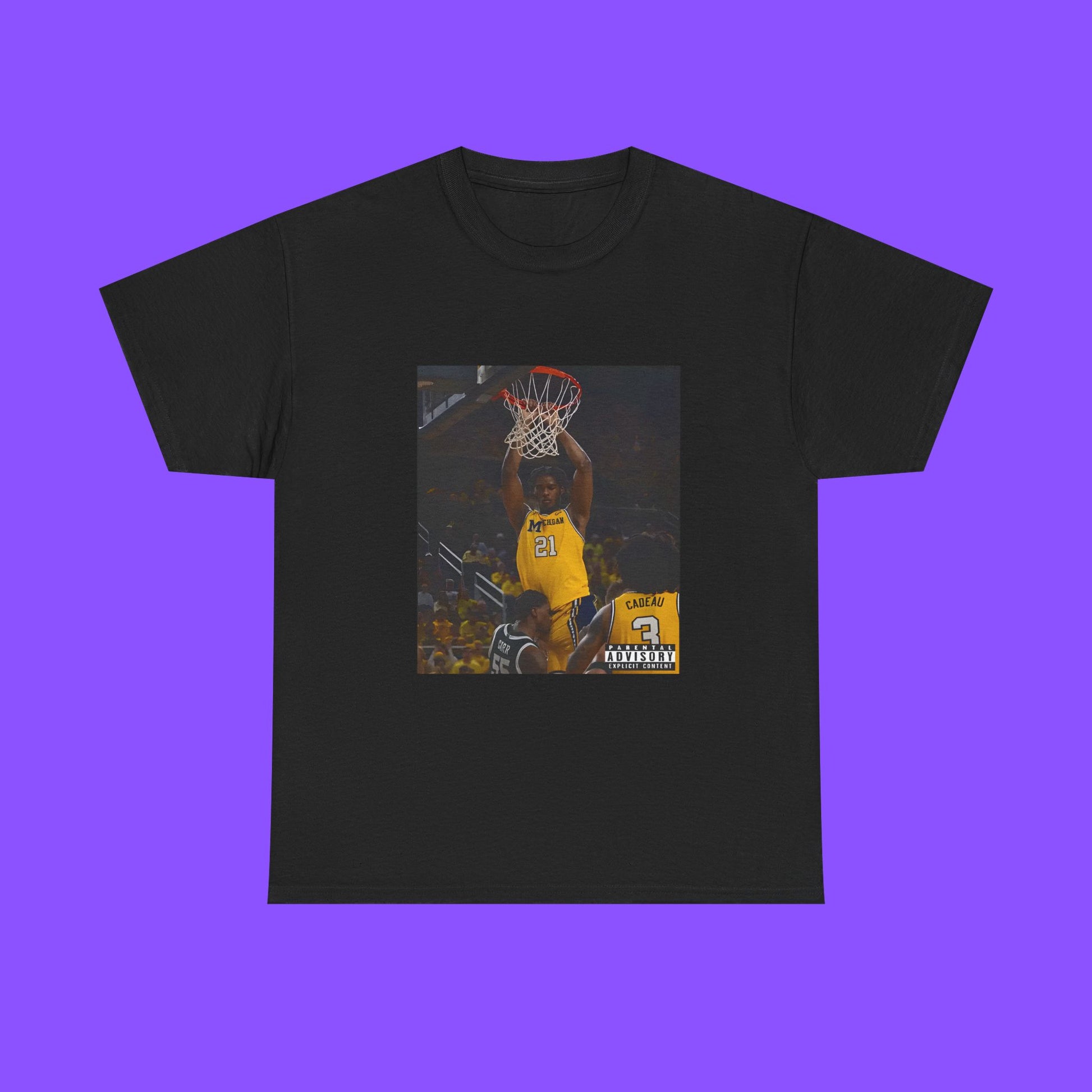 Morez Johnson Jr. Dunk On Carr T-Shirt – Viral Poster Dunk Basketball Graphic Tee Featuring the Iconic In-Game Slam - Tee No Filter