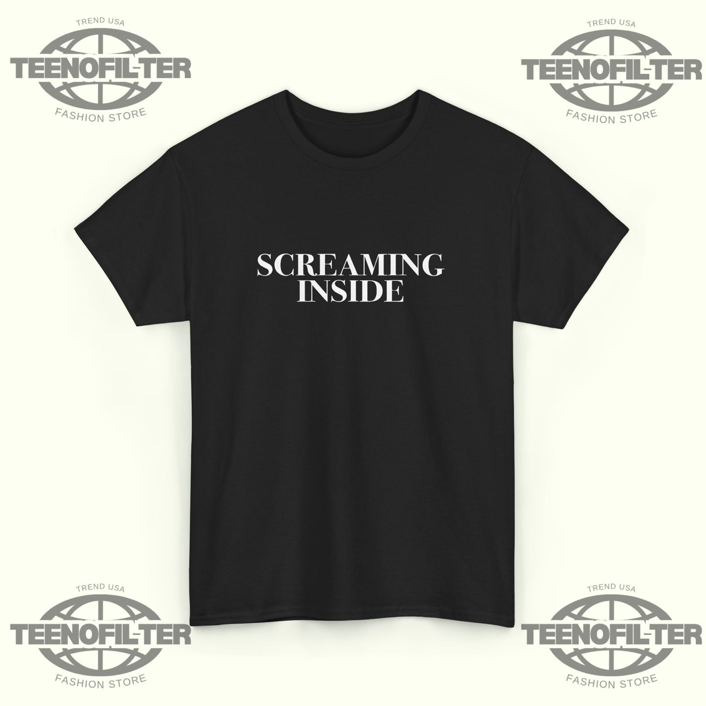 Screaming Inside T-Shirt - Tee No Filter