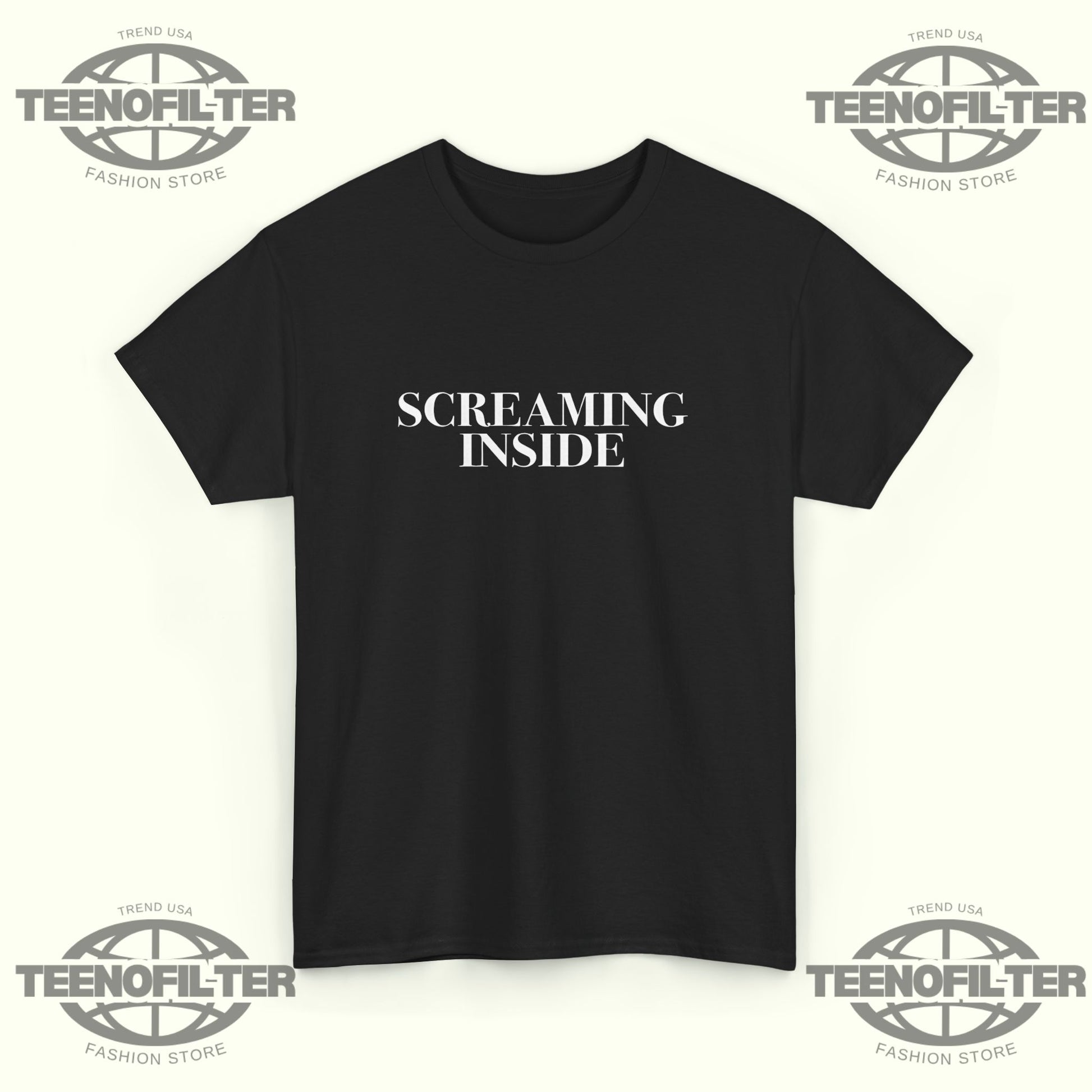 Screaming Inside T-Shirt - Tee No Filter