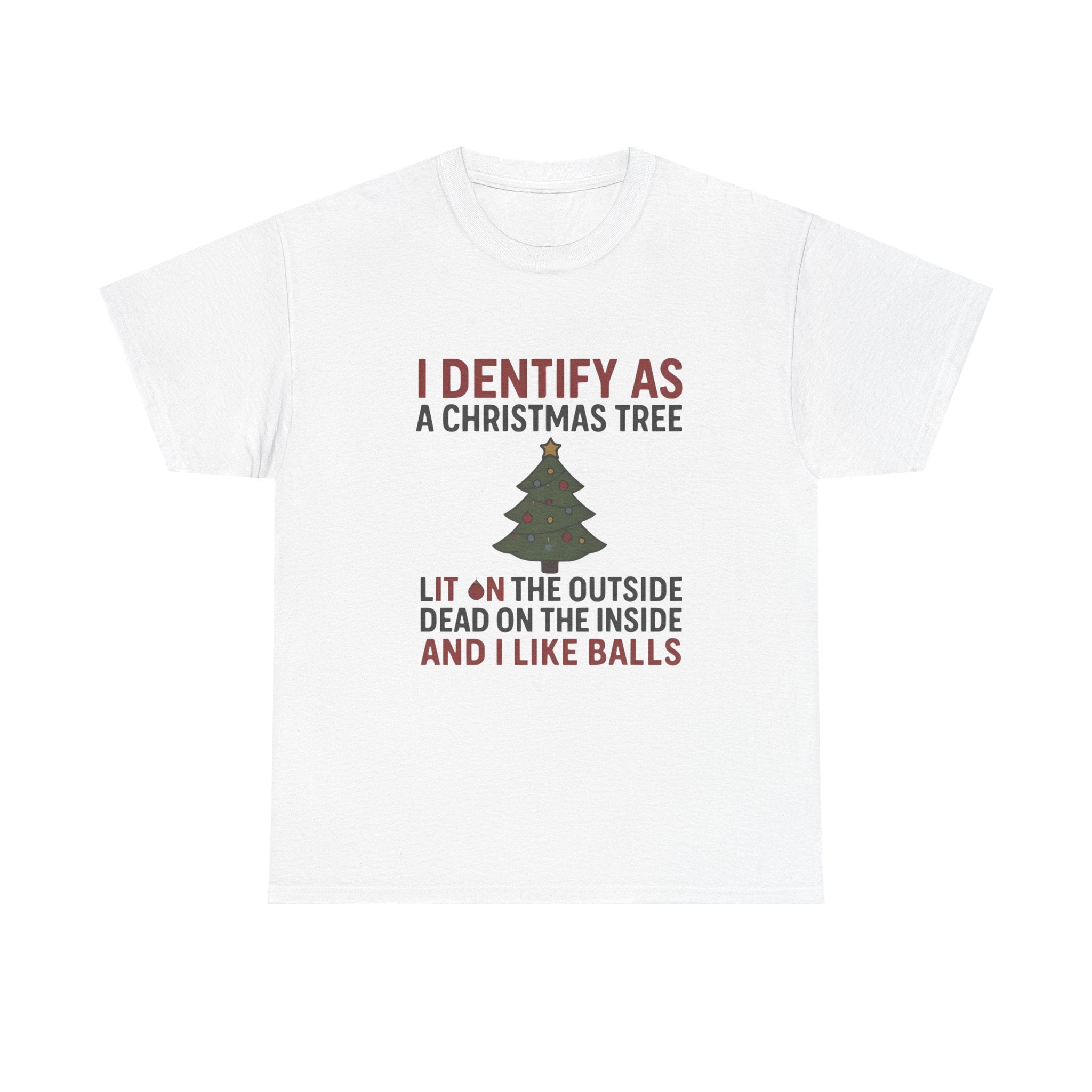 I Identify As A Christmas Tree Lit On The Outside T-shirt