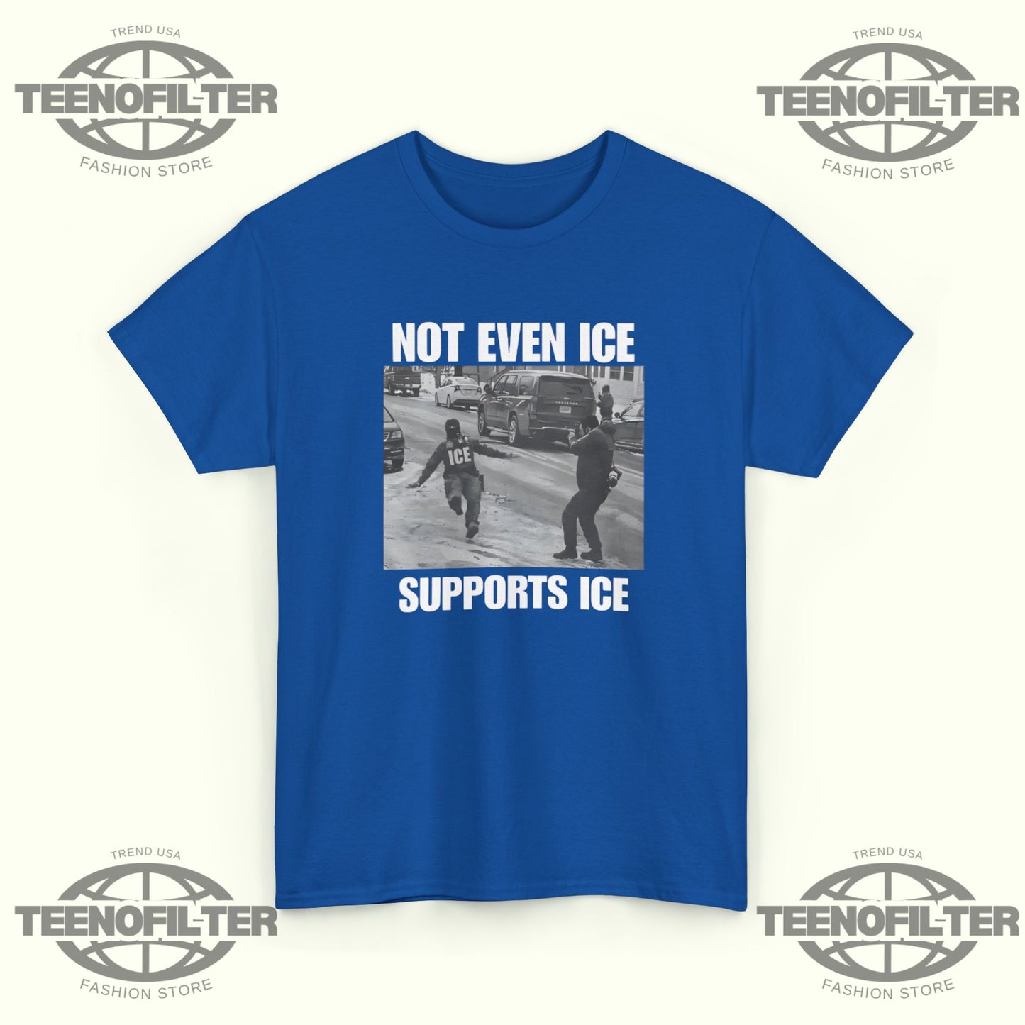Not Even Ice Supports ICE T-shirt - Tee No Filter