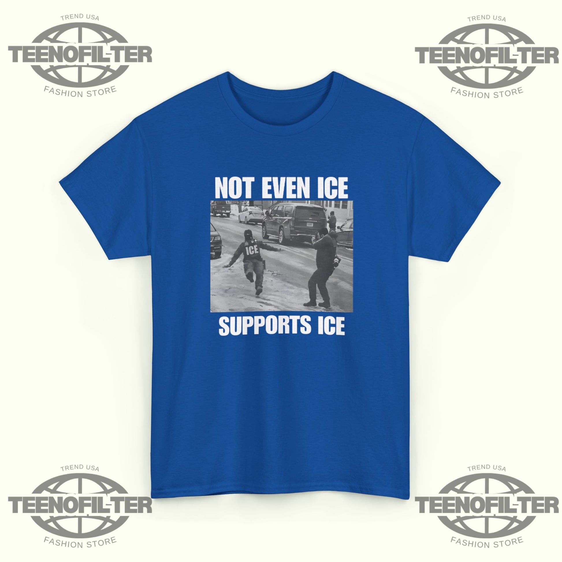 Not Even Ice Supports ICE T-shirt - Tee No Filter