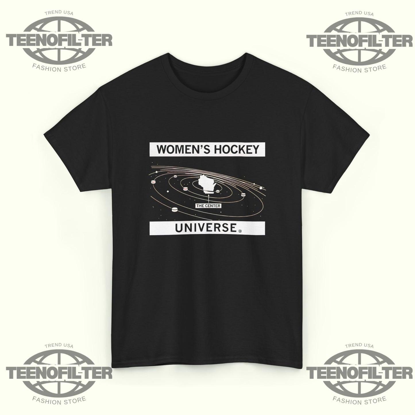 Women’s Hockey Universe T-Shirt – Wisconsin Women’s Hockey Pride Fan Tee - Tee No Filter