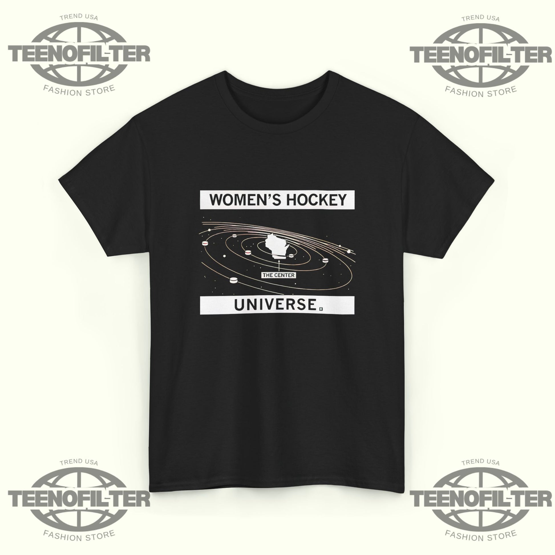 Women’s Hockey Universe T-Shirt – Wisconsin Women’s Hockey Pride Fan Tee - Tee No Filter