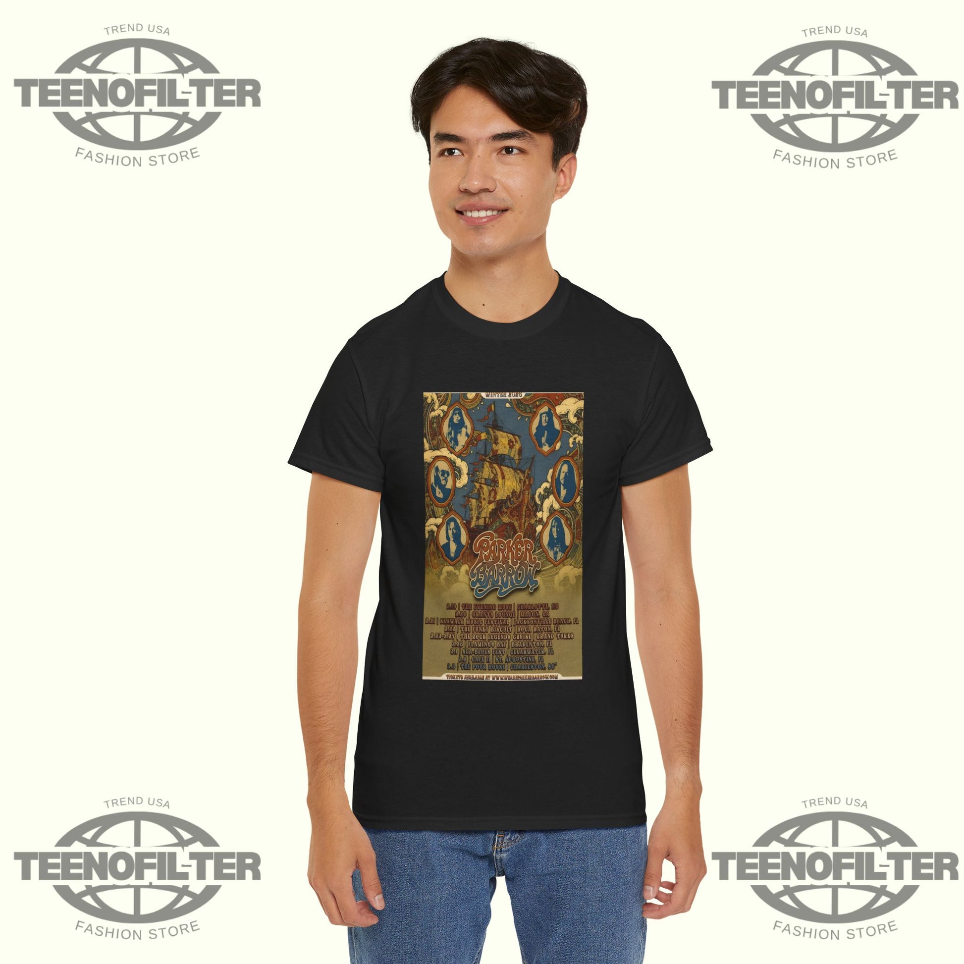 Parker Barrow Poster Winter Tour 26 T-Shirt - Tee No Filter