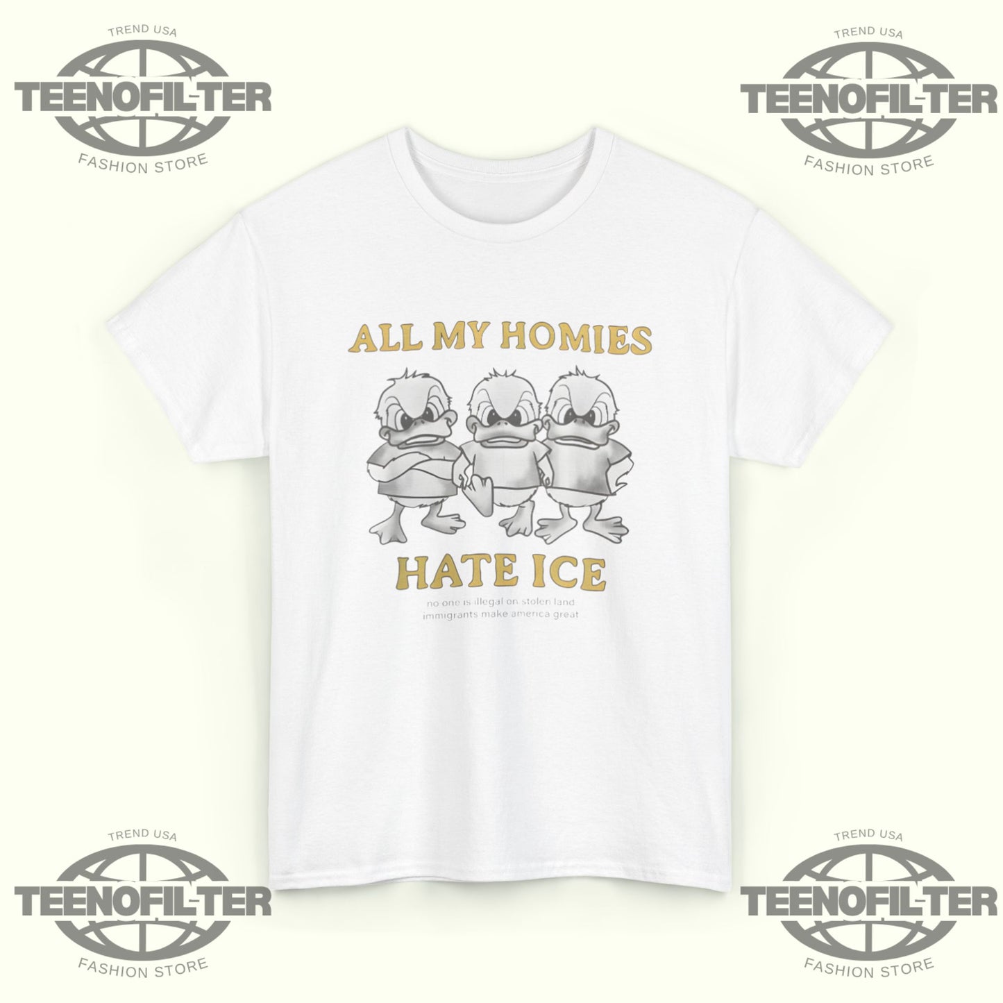 All My Homies Hate ICE T-Shirt - Tee No Filter