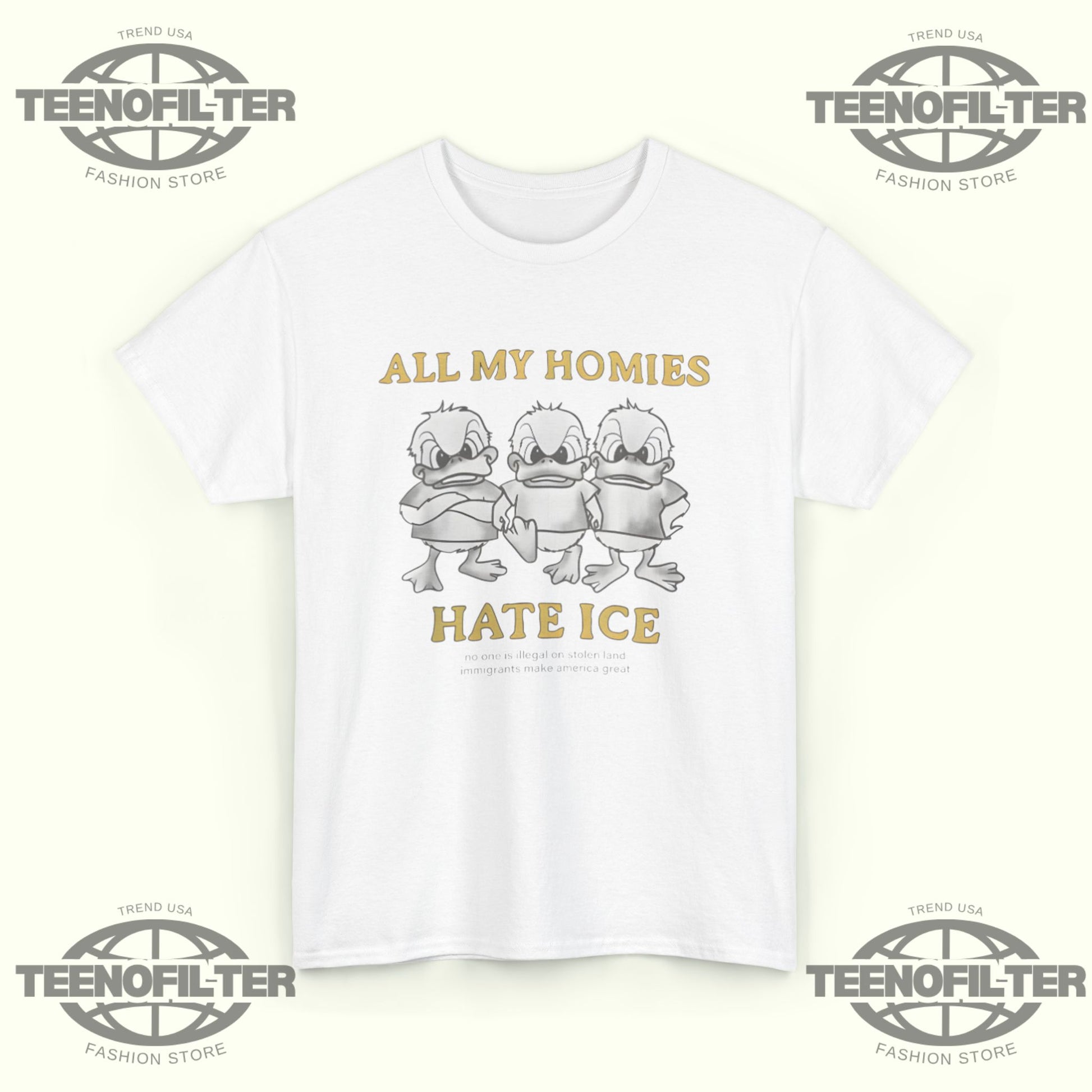 All My Homies Hate ICE T-Shirt - Tee No Filter