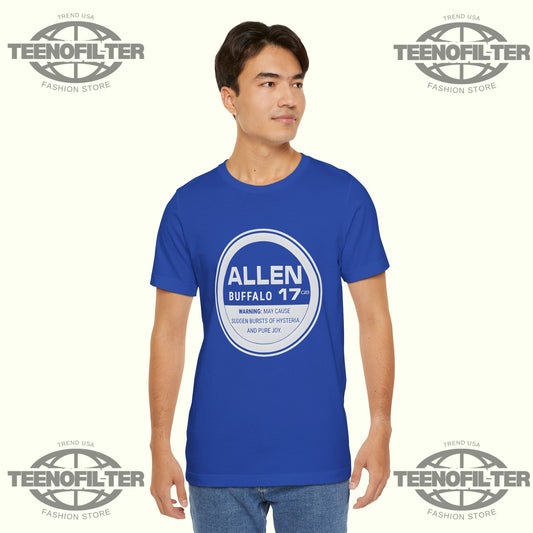 Buffalo Bills Allen 17 Hysteria And Pure Joy T-Shirt Printify
