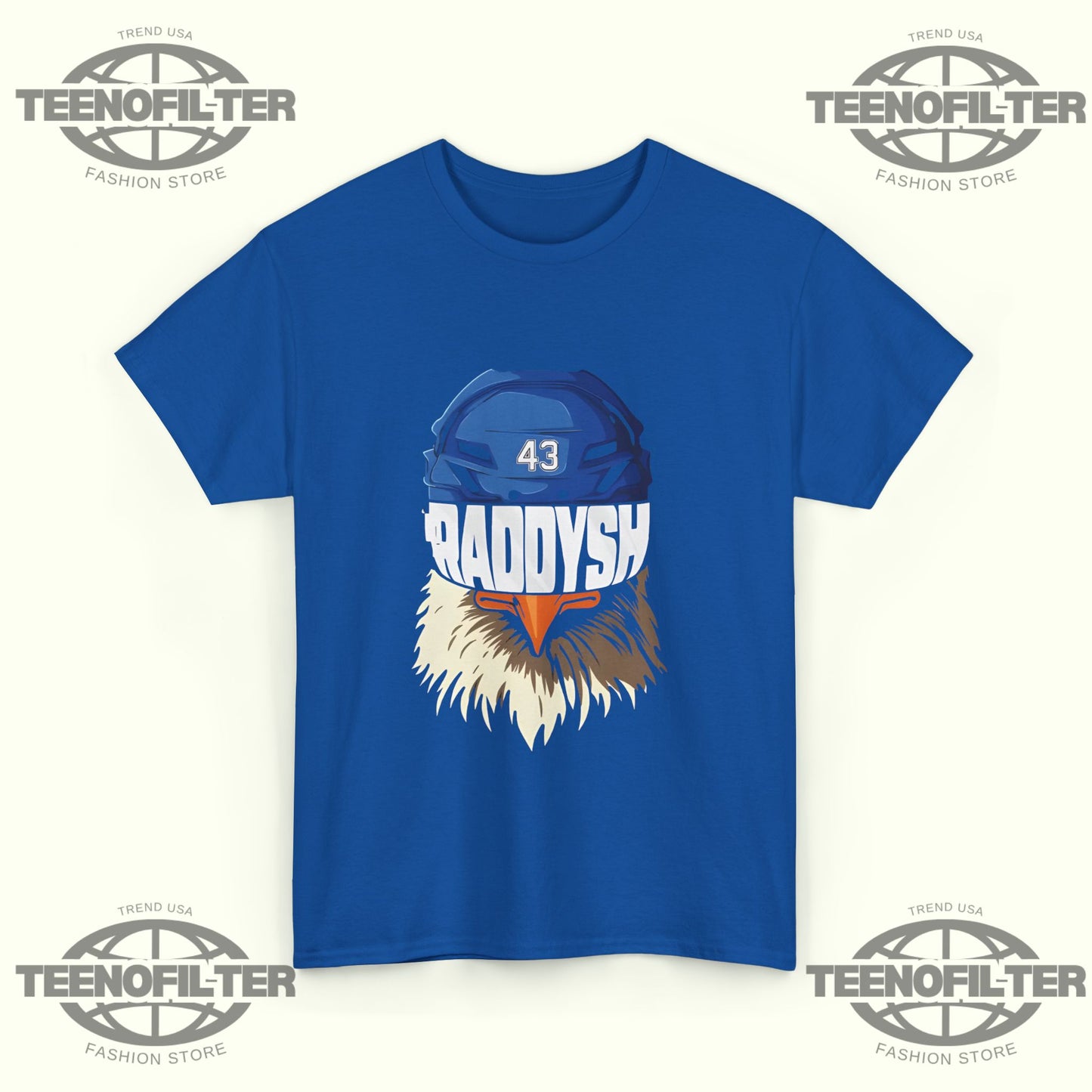 Tampa Bay Lightning Raddysh Bald Eagle Shirt – Fierce Blue Line Pride & American Power Graphic Tee - Tee No Filter