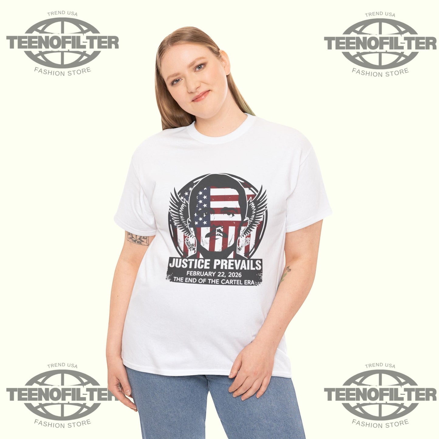 Justice Prevails El Mencho Capture Tribute T-Shirt - Tee No Filter