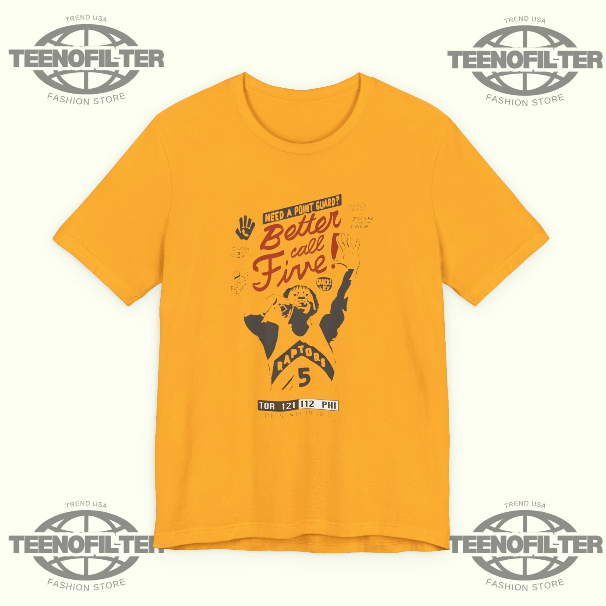 Raptors Better Call Five Immanuel Quickley T-shirt Printify