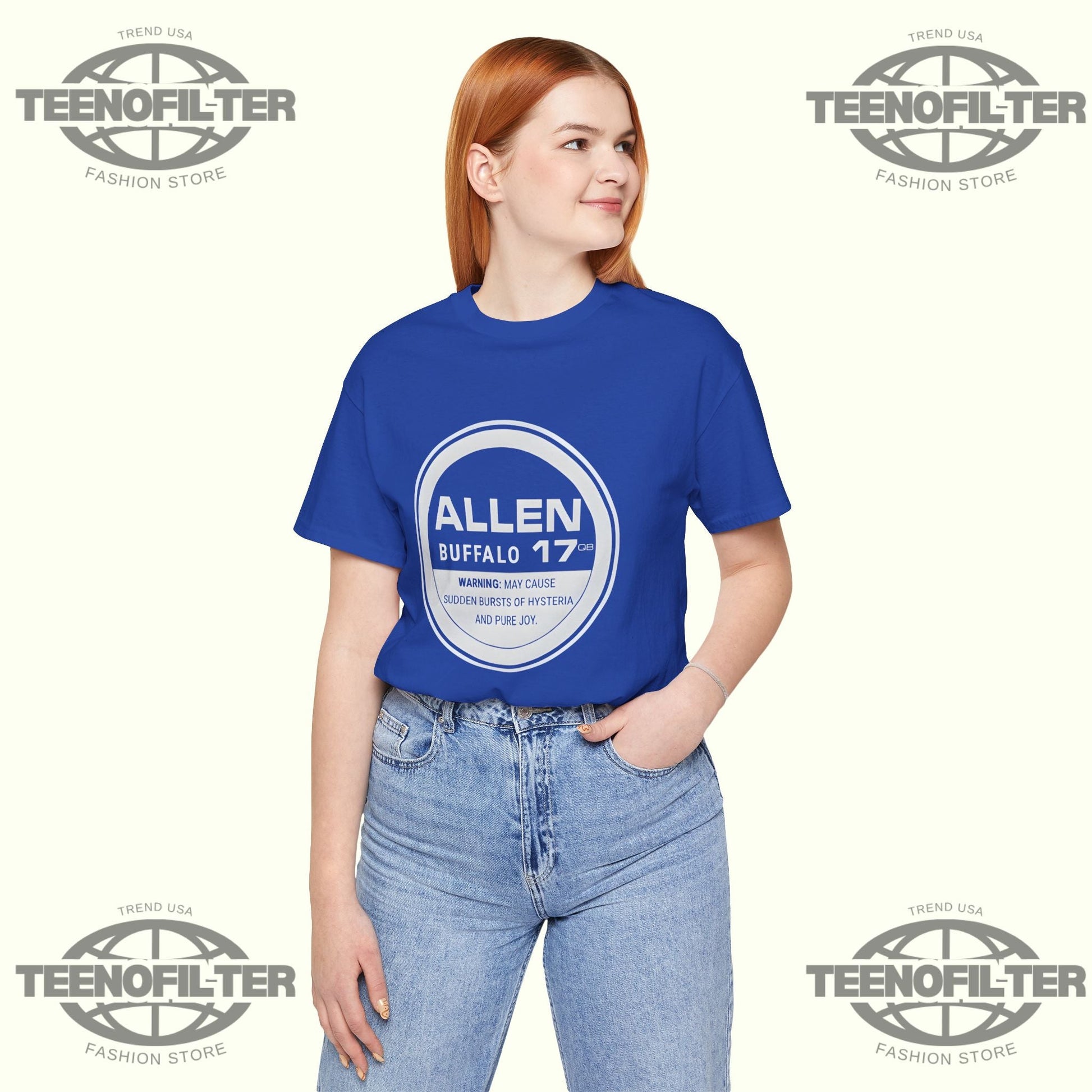 Buffalo Bills Allen 17 Hysteria And Pure Joy T-Shirt Printify