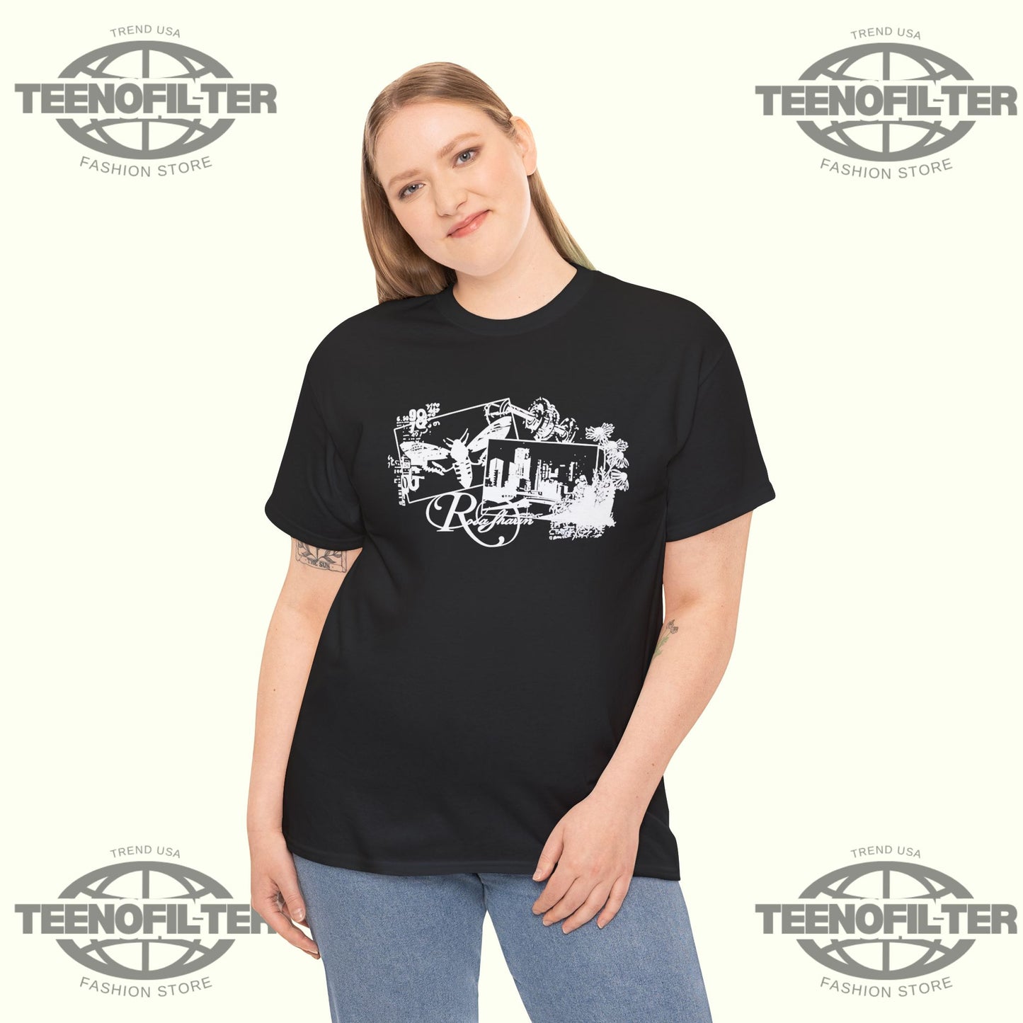 Rosasharin Collage T-Shirt - Tee No Filter