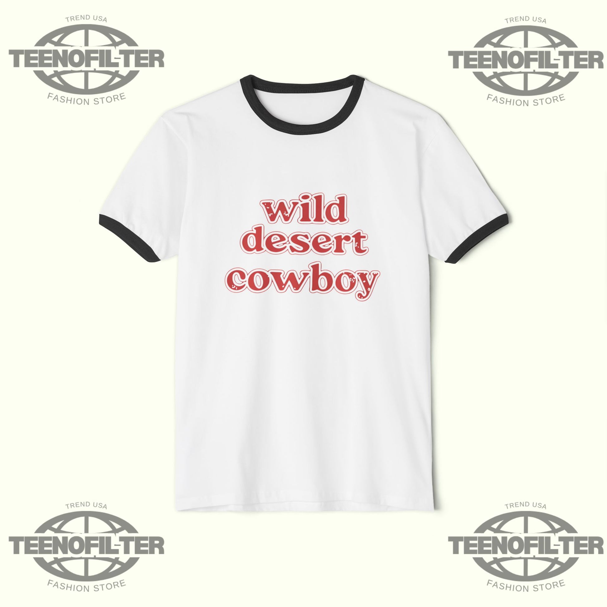 Wild Desert Cowboy Ringer T-Shirt - Tee No Filter