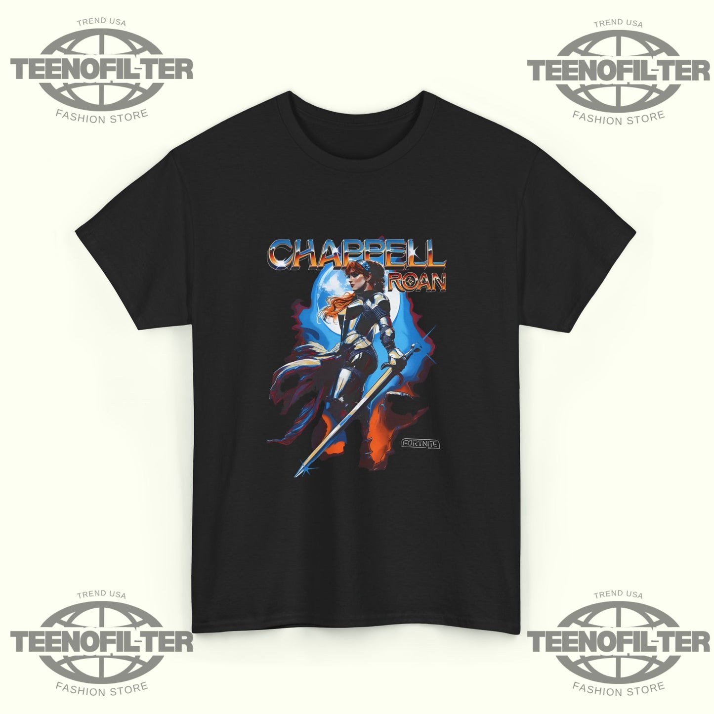 Chappell Roan Fortnite Fantasy Warrior T-Shirt – Retro Arcade RPG Pop Icon Crossover Tee - Tee No Filter