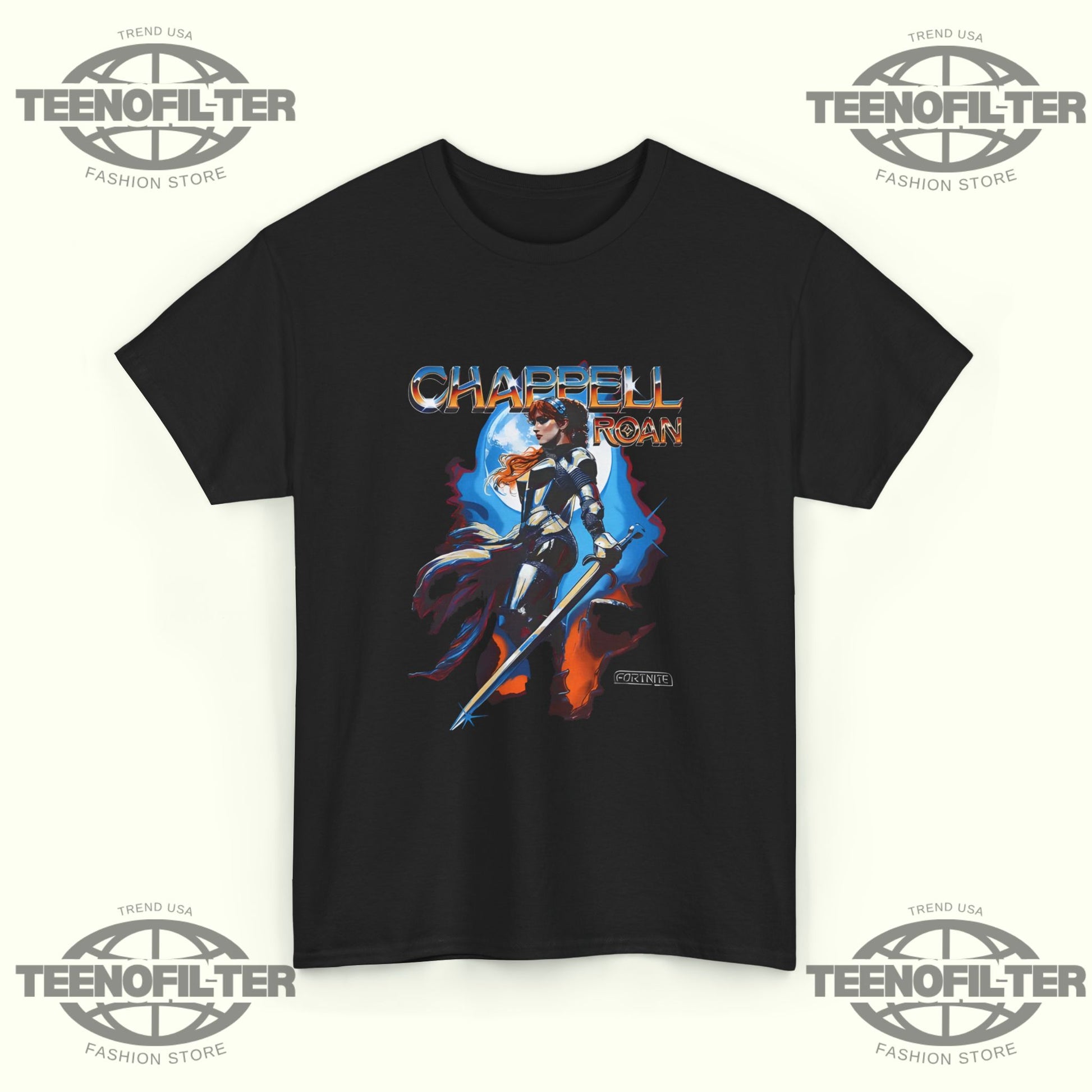 Chappell Roan Fortnite Fantasy Warrior T-Shirt – Retro Arcade RPG Pop Icon Crossover Tee - Tee No Filter