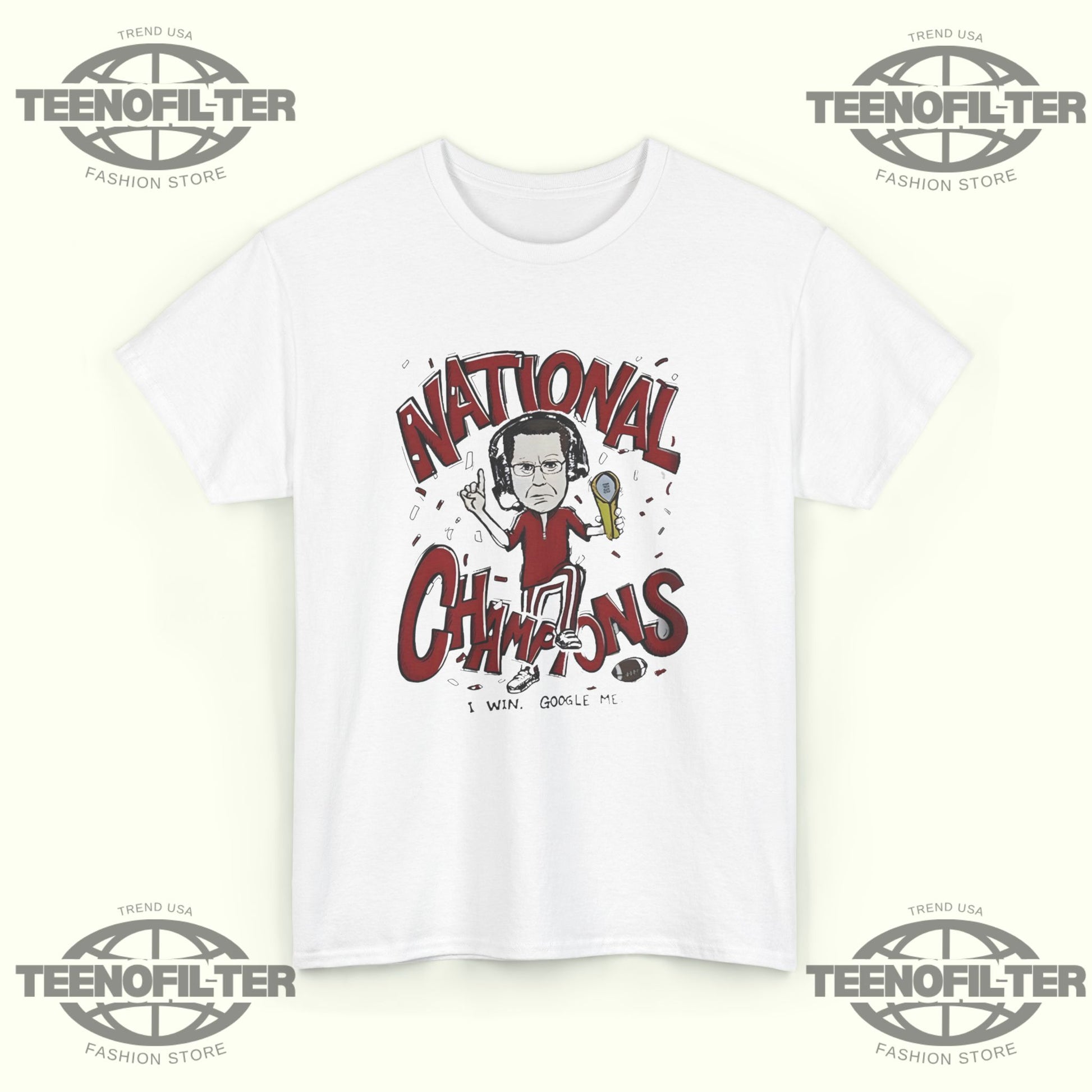 Indiana Hoosiers CFP 2025 National Champions In Coach I Win, Google Me Viral Victory T-Shirt - Tee No Filter