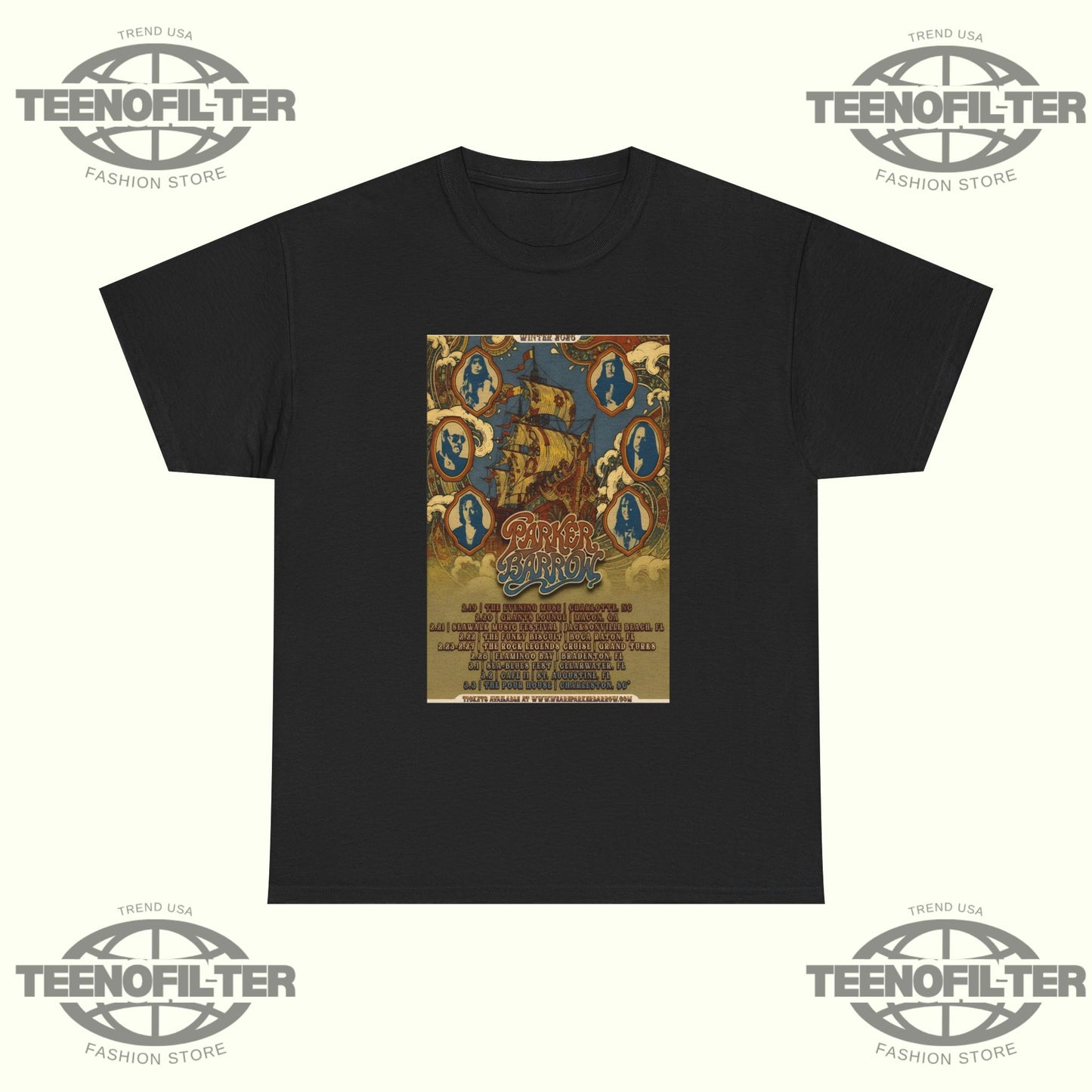 Parker Barrow Poster Winter Tour 26 T-Shirt - Tee No Filter