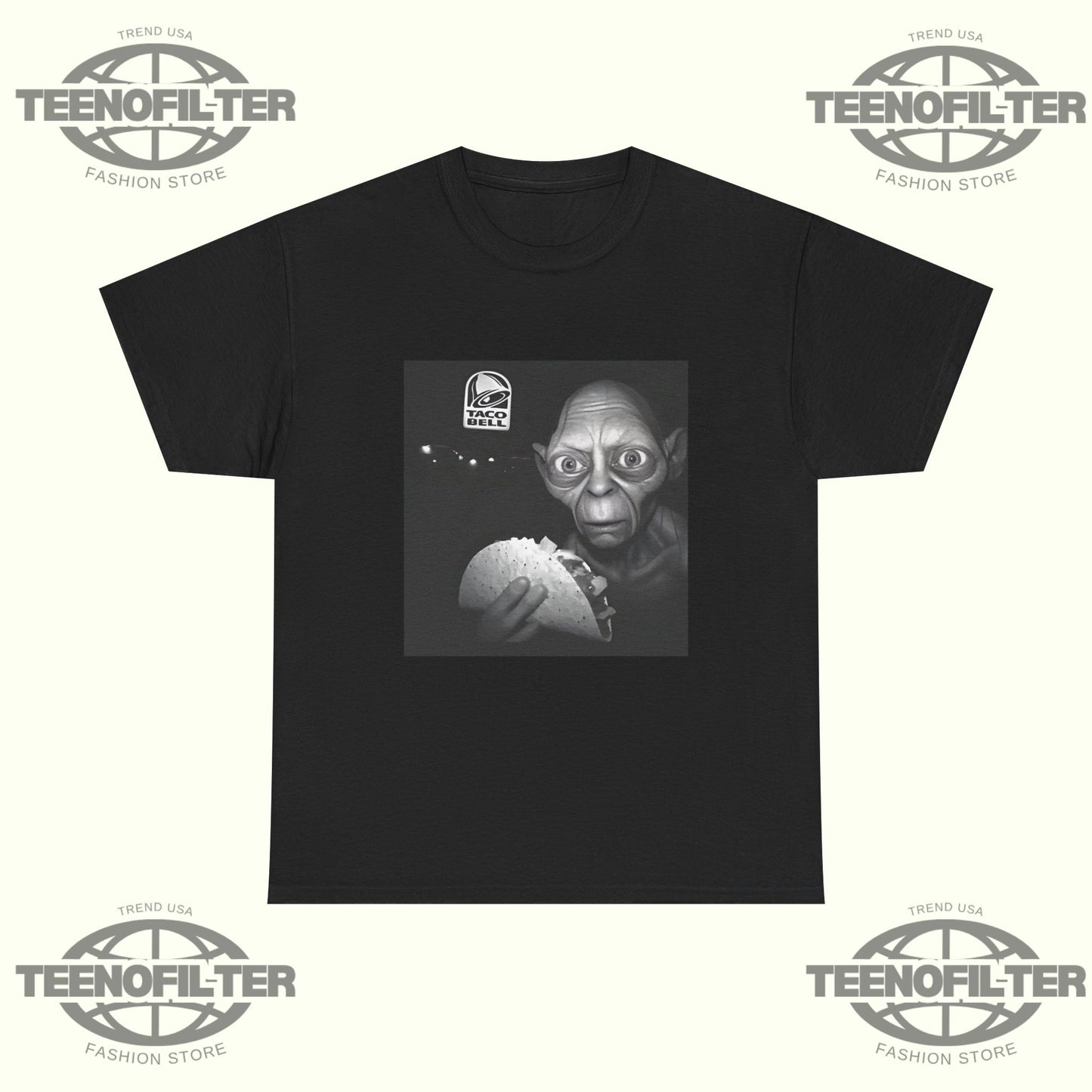 Gollum Taco Bell T-Shirt – Viral Benson Boone LOTR Parody Graphic Tee - Tee No Filter
