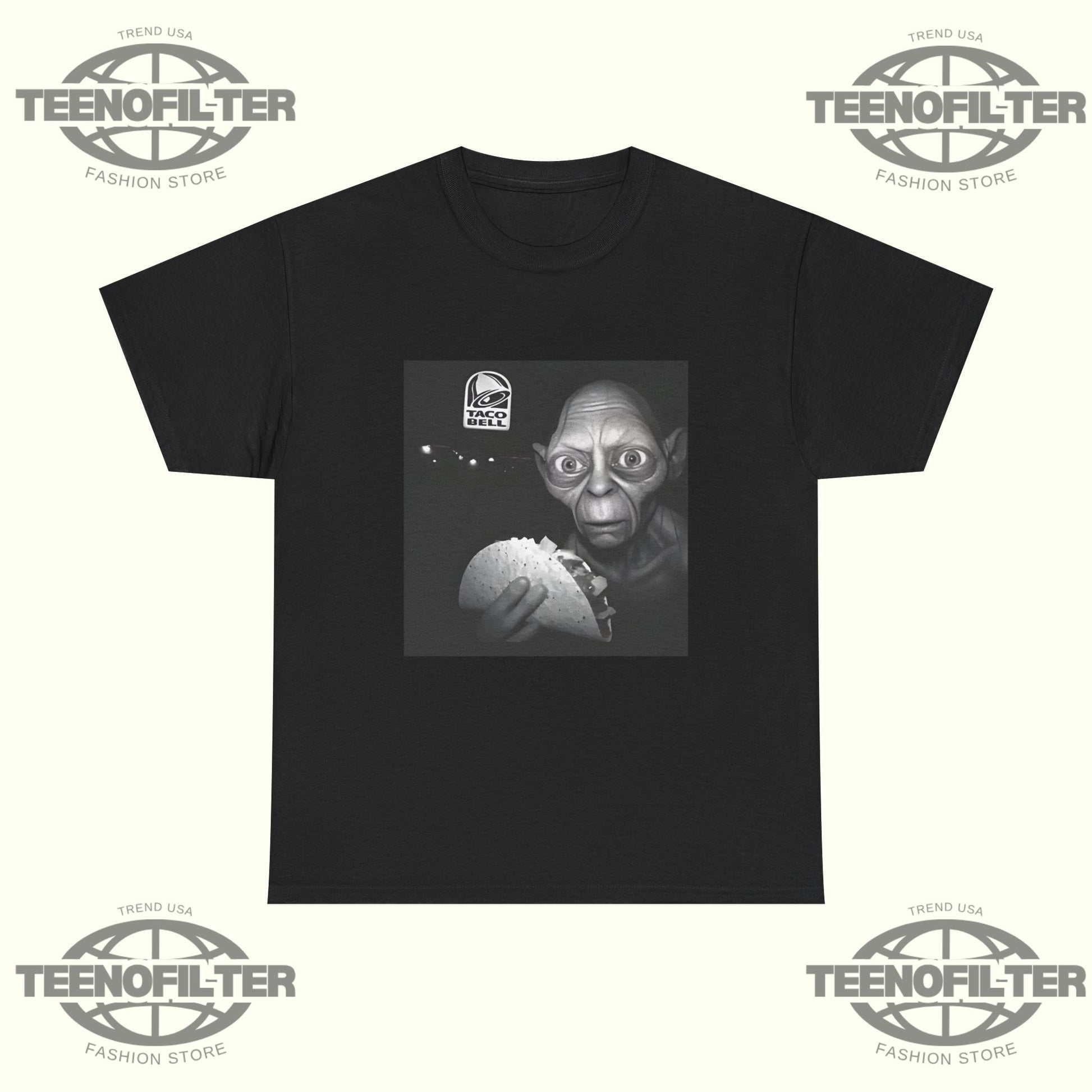 Gollum Taco Bell T-Shirt – Viral Benson Boone LOTR Parody Graphic Tee - Tee No Filter