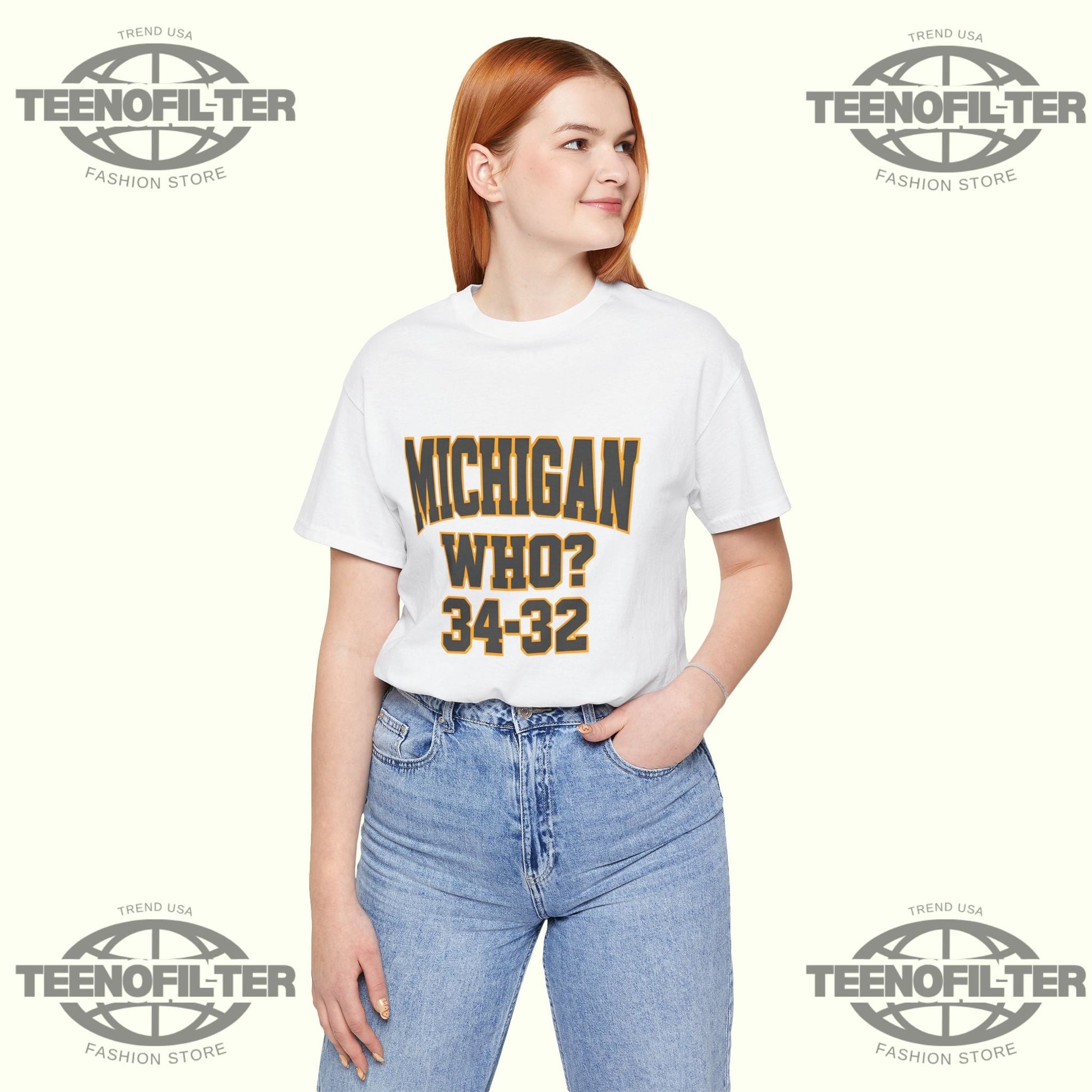 Hannah Montoya Michigan Who 34 32 T-Shirt Printify