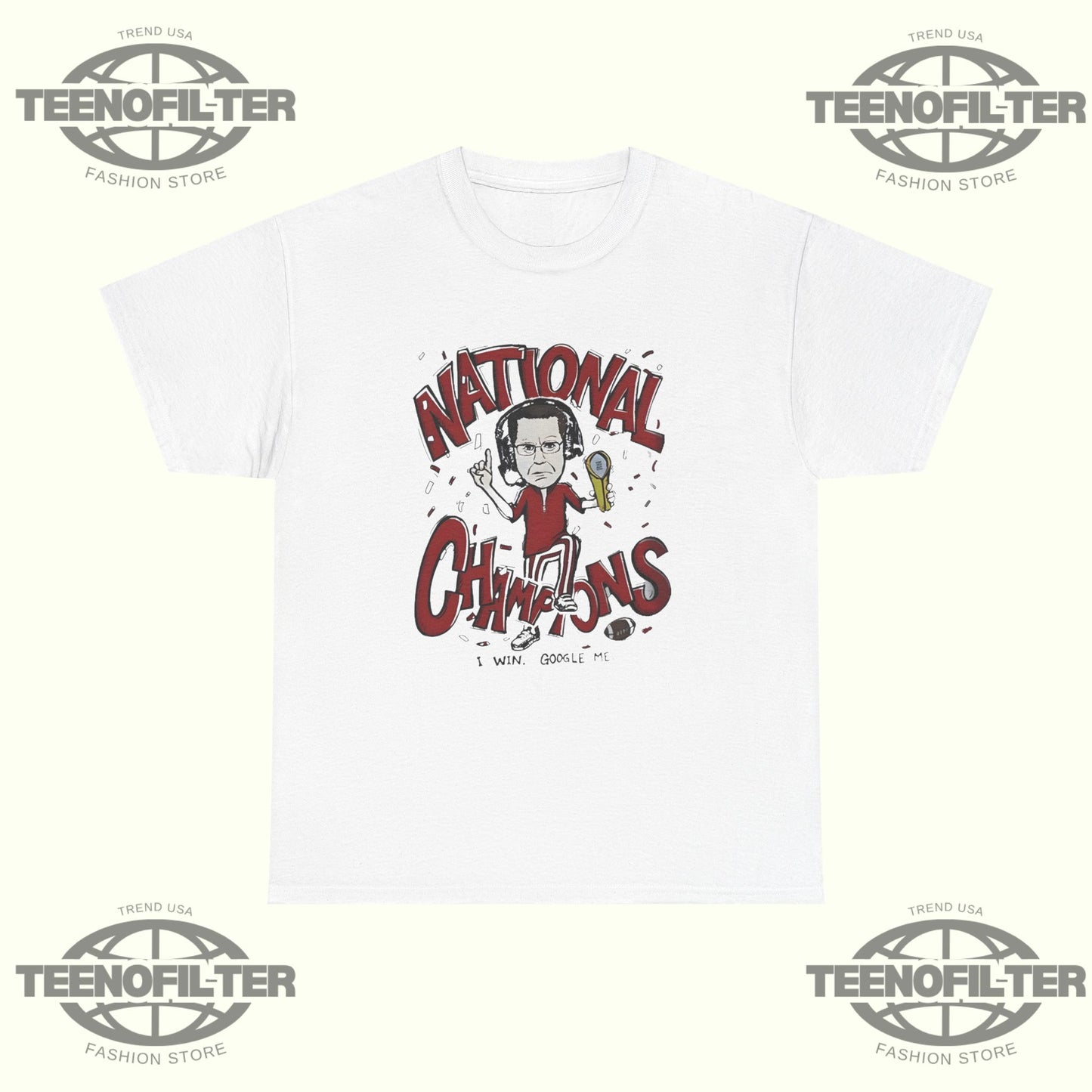 Indiana Hoosiers CFP 2025 National Champions In Coach I Win, Google Me Viral Victory T-Shirt - Tee No Filter