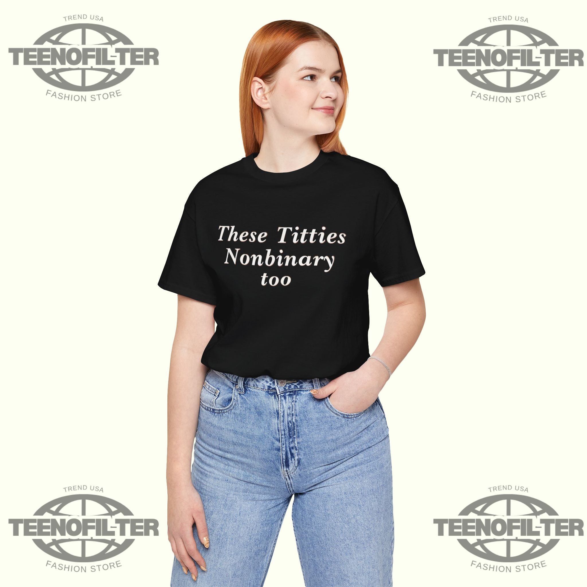 These Titties Nonbinary Too T-Shirt