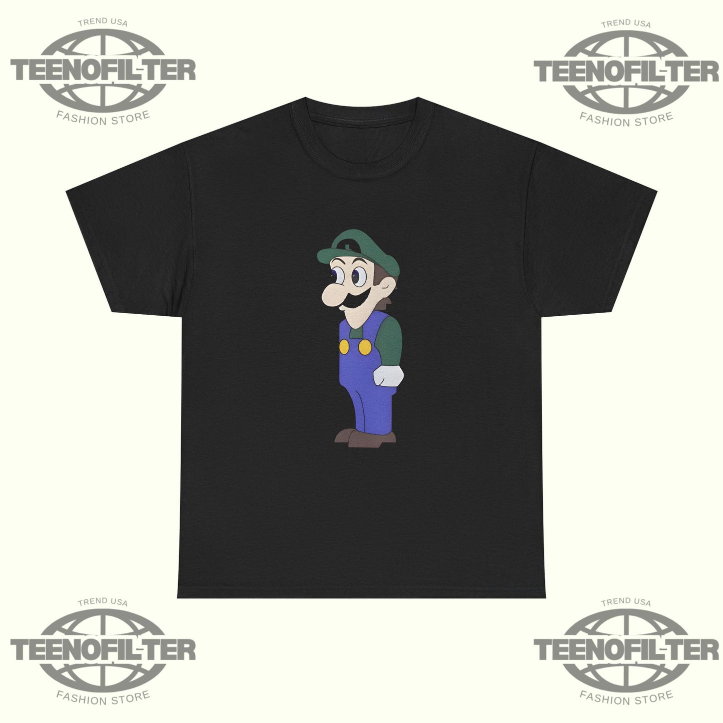 Look at Front of Shirt for Boobs Luigi T-Shirt – Funny Viral Meme Tee for Internet Humor Lovers - Tee No Filter