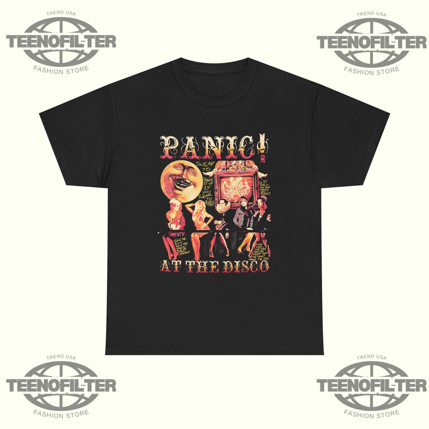 Panic! At The Disco A Fever You Can’t Sweat Out Icons T-Shirt – Emo Era Classic Band Tribute Tee - Tee No Filter