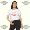 I Support Women's Rights And Wrongs Crop Top Printify