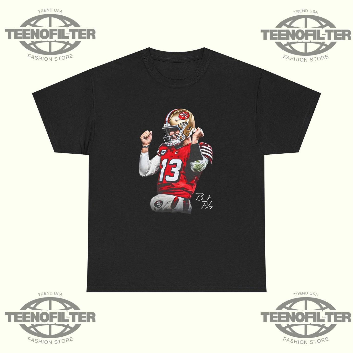 Brock Purdy Dougie T-Shirt – Viral 49ers Fan Tee Inspired by Brock Purdy’s Iconic Swagger Printify