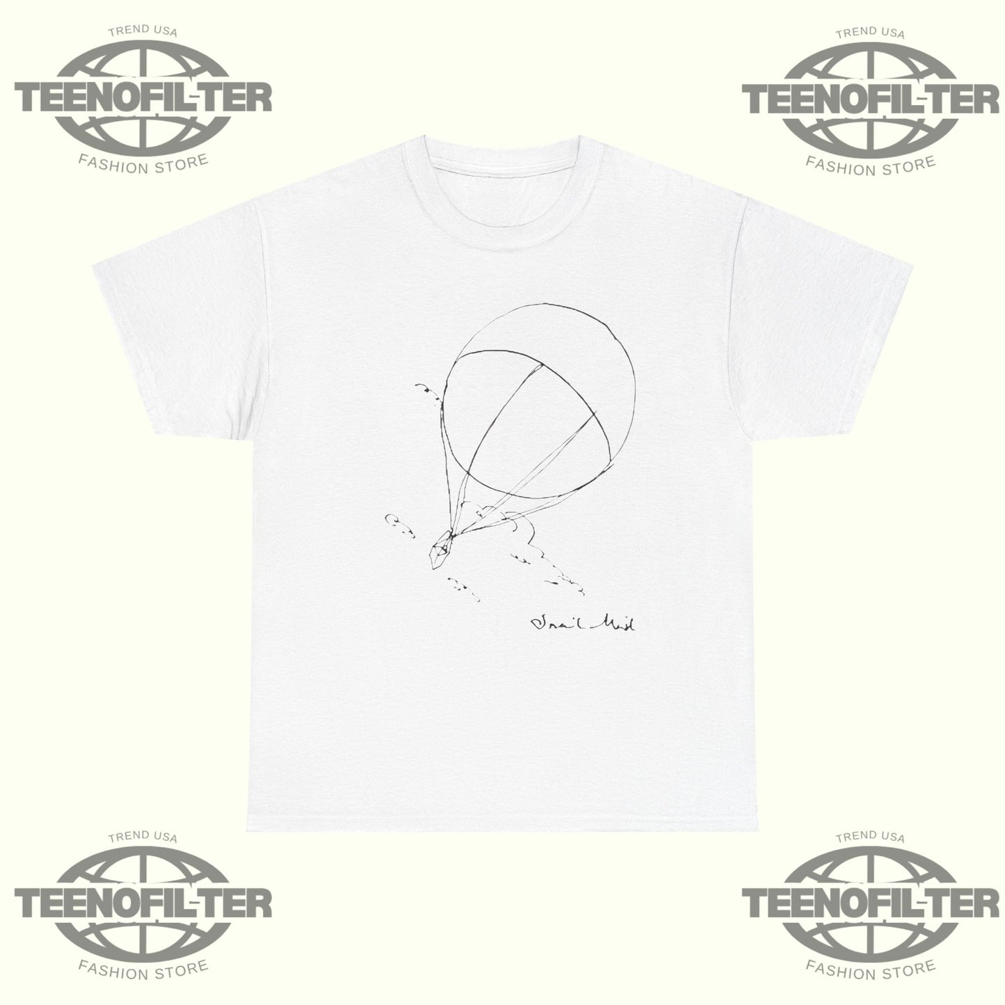 Snail Mail Hot Air Balloon T-Shirt - Tee No Filter