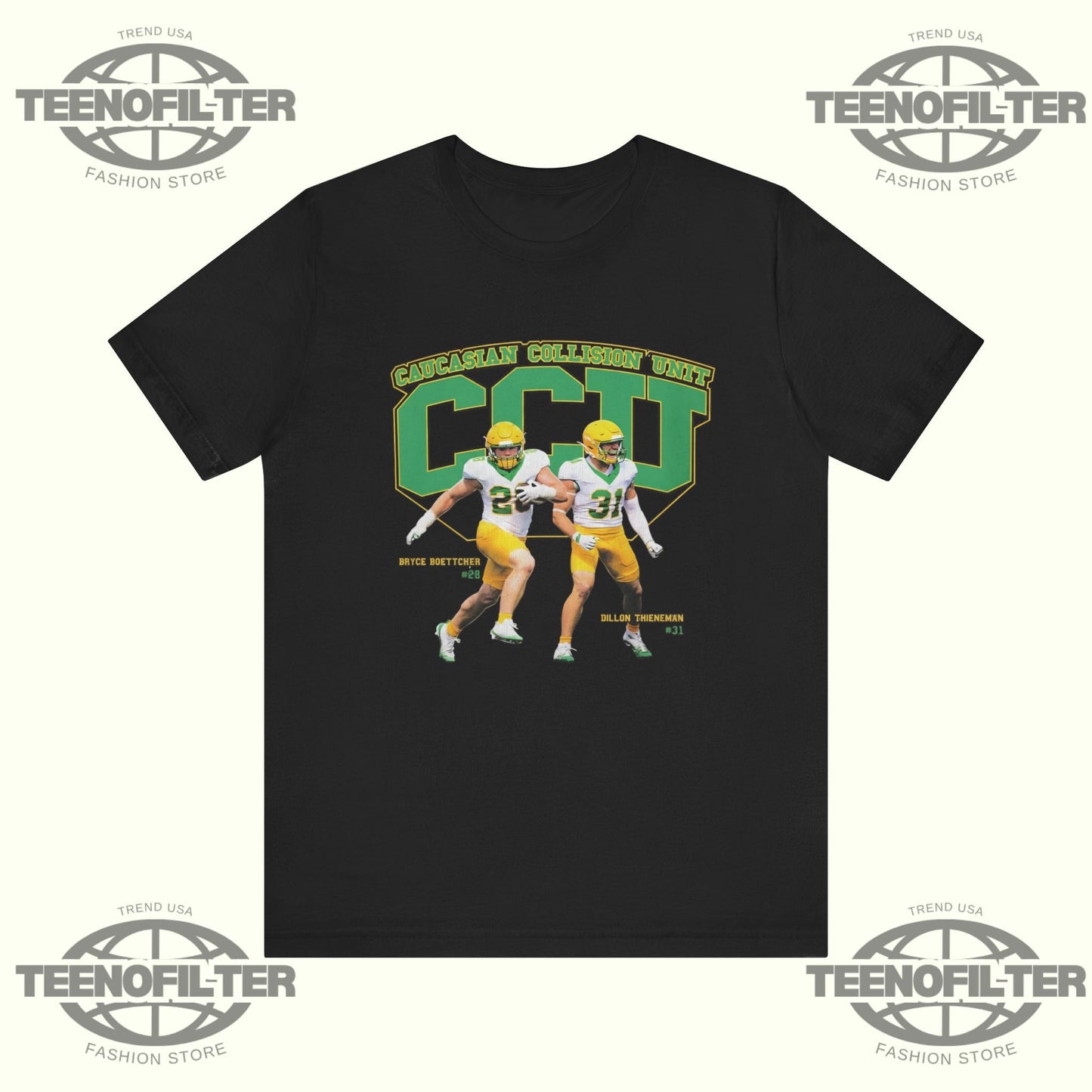 Bryce Boettcher and Dillon Thieneman Wearing CCU T-Shirt Printify