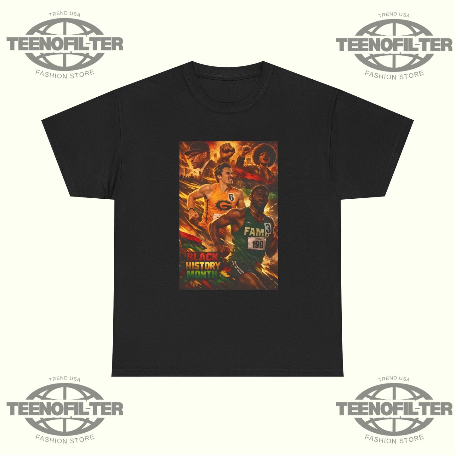 Black History Month SWAC Legacy Showdown T-Shirt – Grambling State vs Florida A&M Track & Field Tribute - Tee No Filter