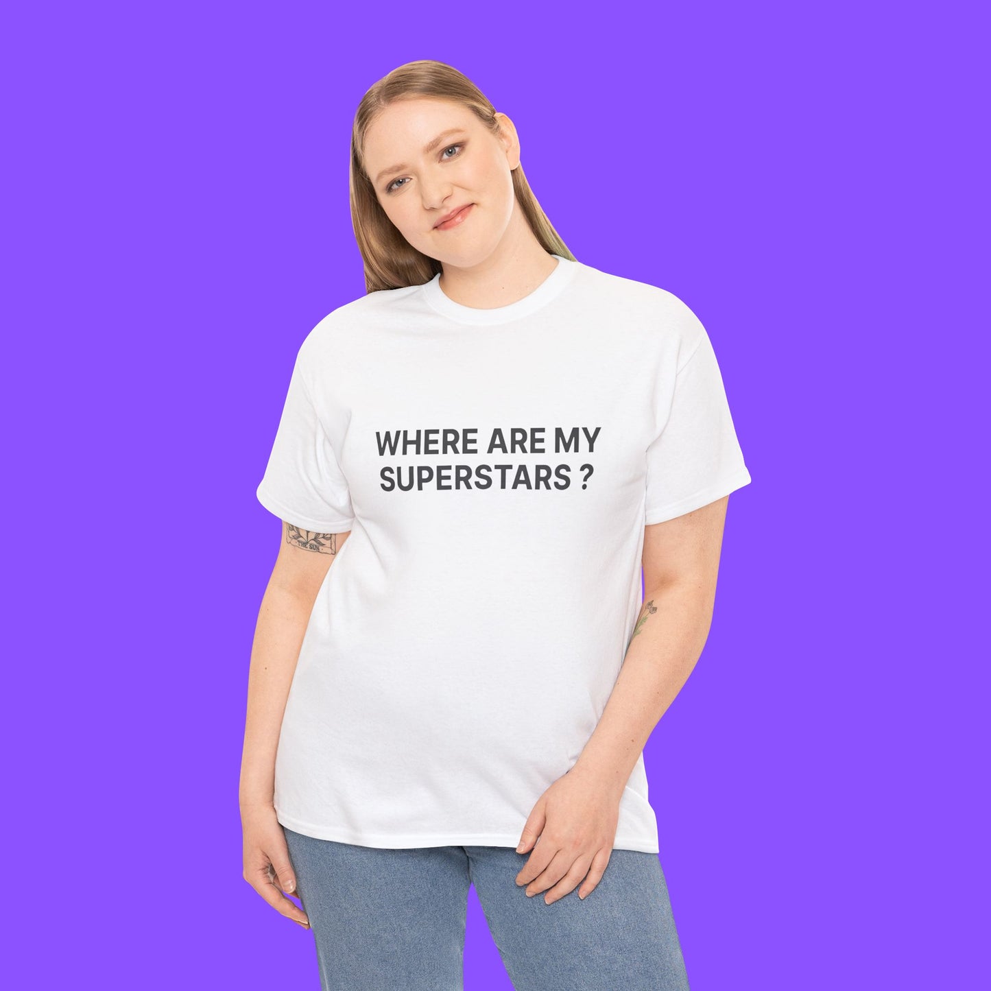 Where Are My Superstars T-Shirt – Indie Anthem Era Nostalgia Graphic Tee for Music Fans - Tee No Filter