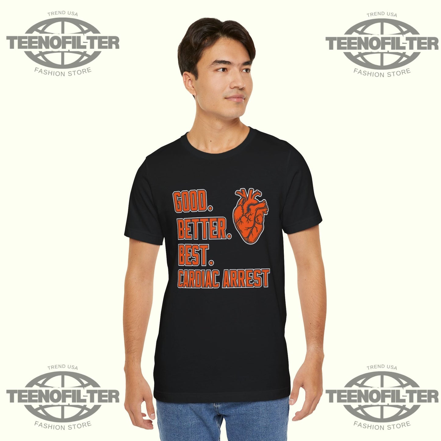 Bears Good Better Best Cardiac Arrest T-Shirt Printify