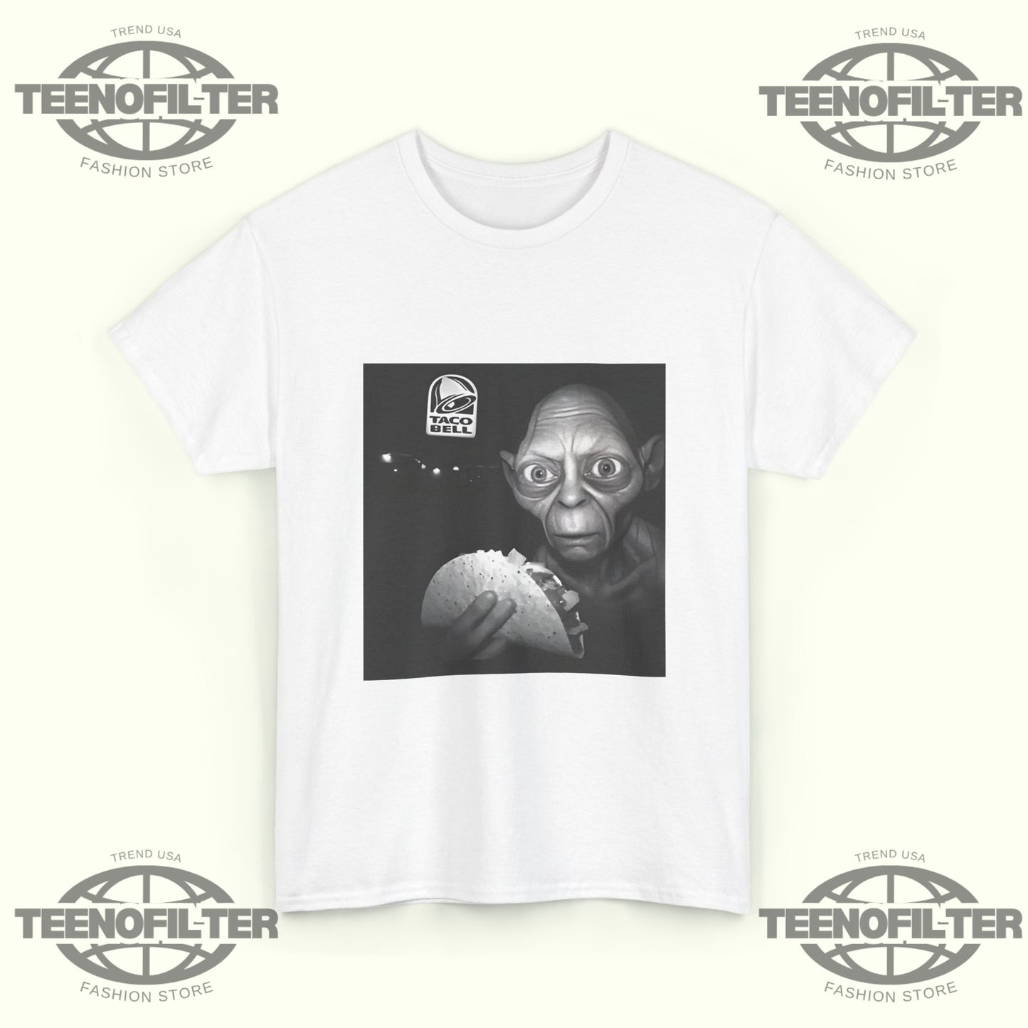 Gollum Taco Bell T-Shirt – Viral Benson Boone LOTR Parody Graphic Tee - Tee No Filter