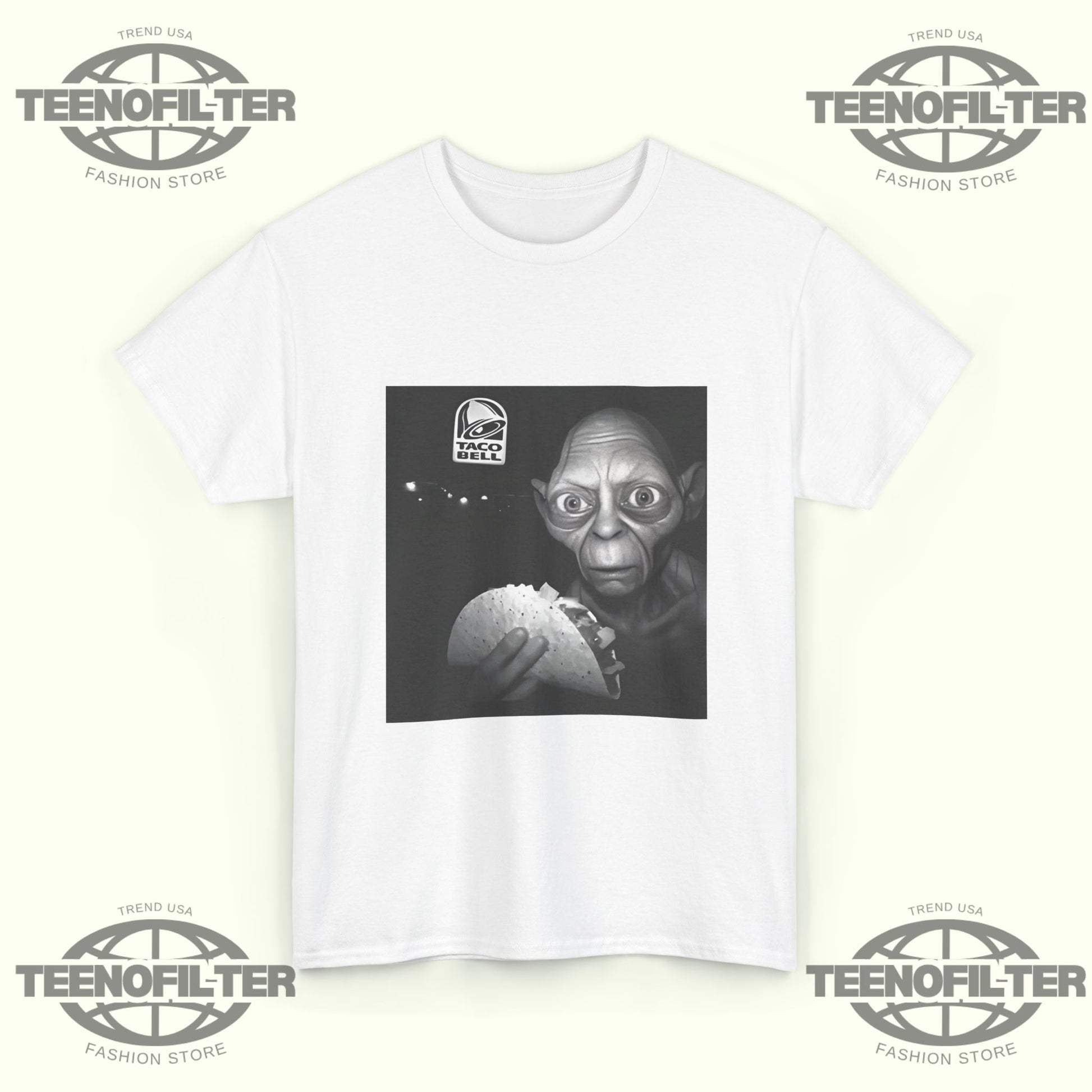 Gollum Taco Bell T-Shirt – Viral Benson Boone LOTR Parody Graphic Tee - Tee No Filter