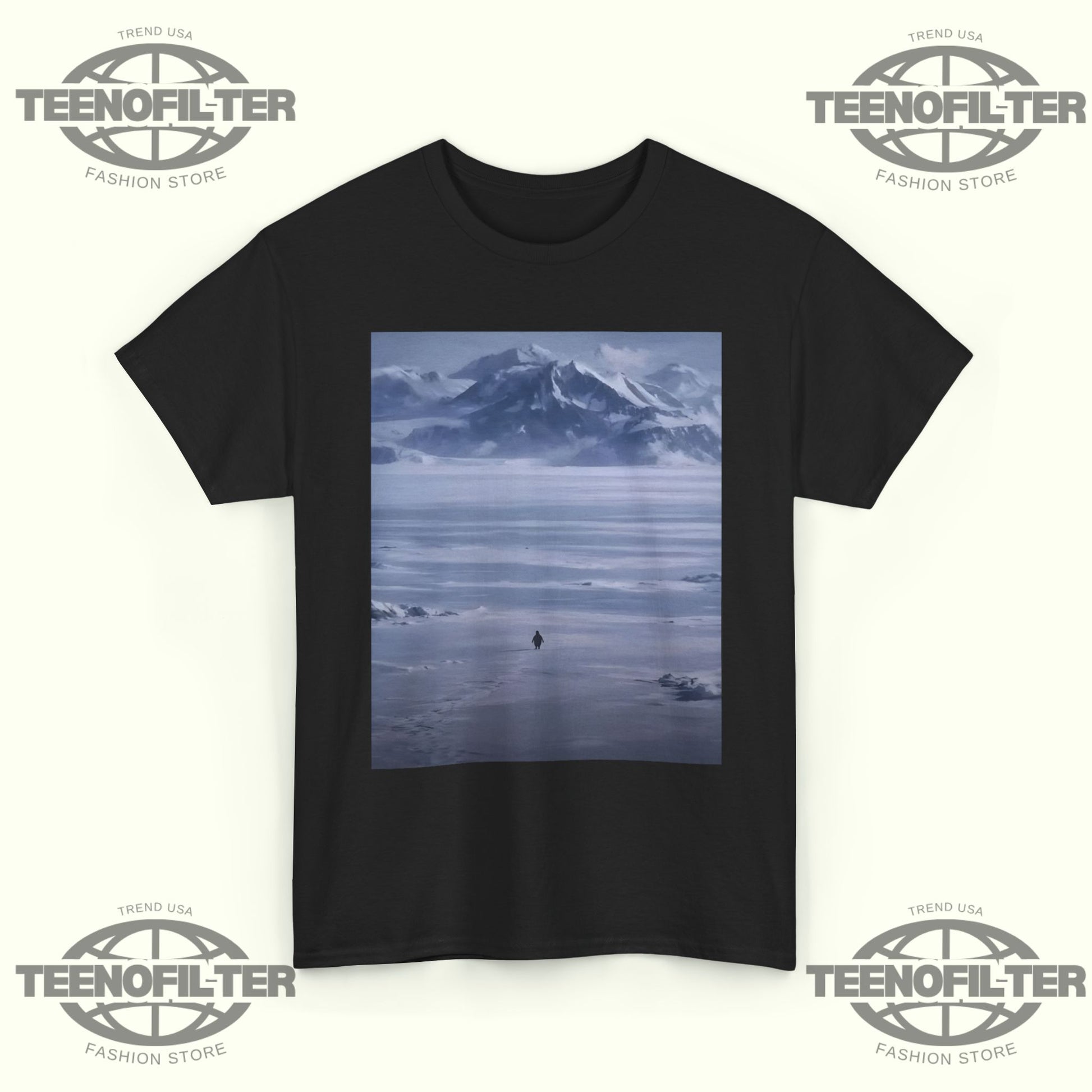 The Nihilist Penguin T-Shirt — Walking Alone Into the Ice - Tee No Filter