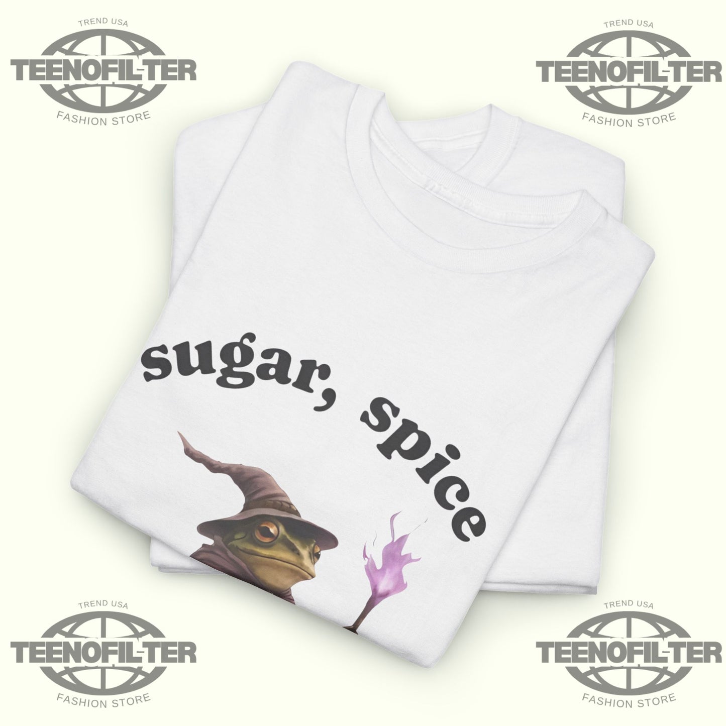 Wizard Frog Sugar & Spice Abolish ICE 2026 T-Shirt — Magical Meme Resistance Streetwear - Tee No Filter