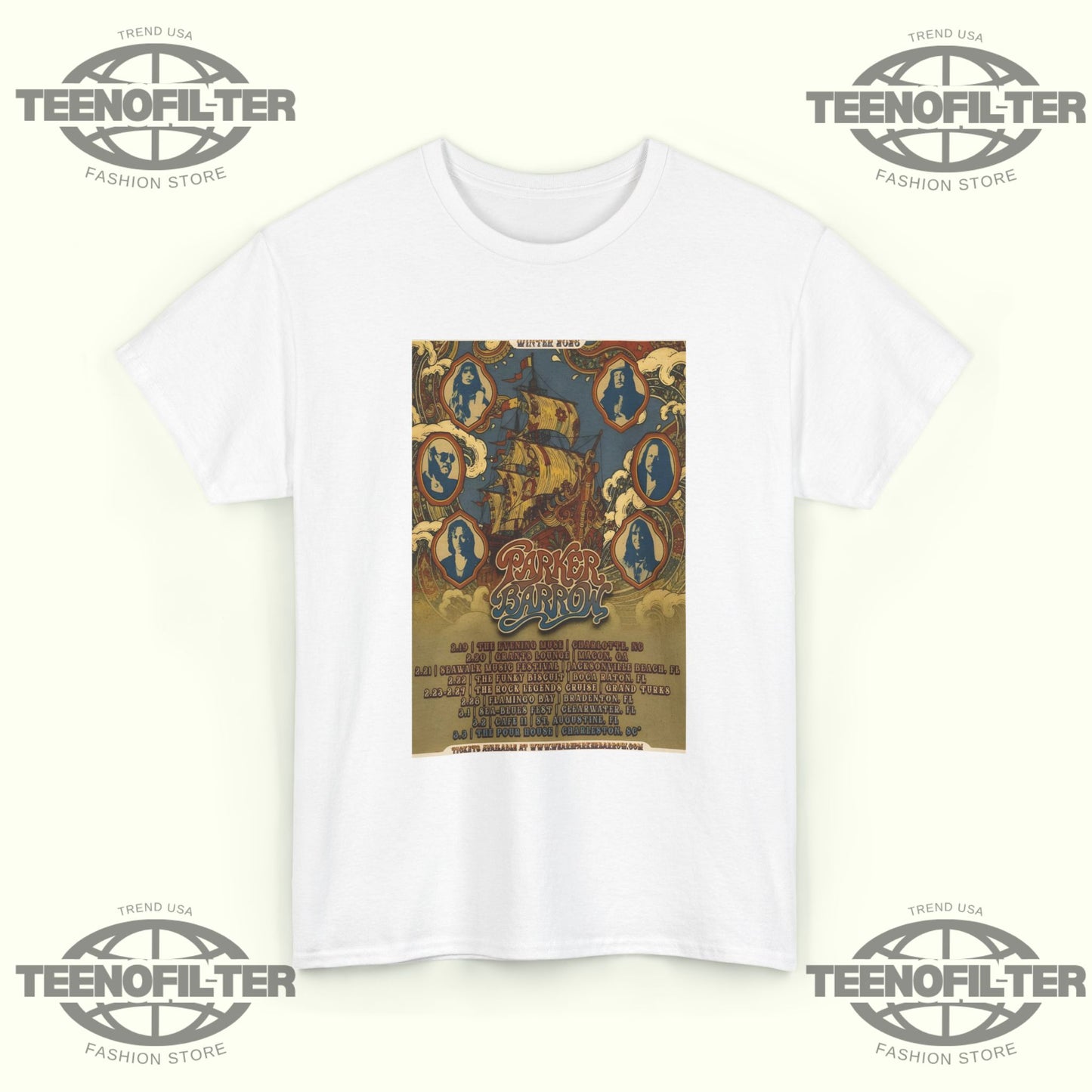 Parker Barrow Poster Winter Tour 26 T-Shirt - Tee No Filter