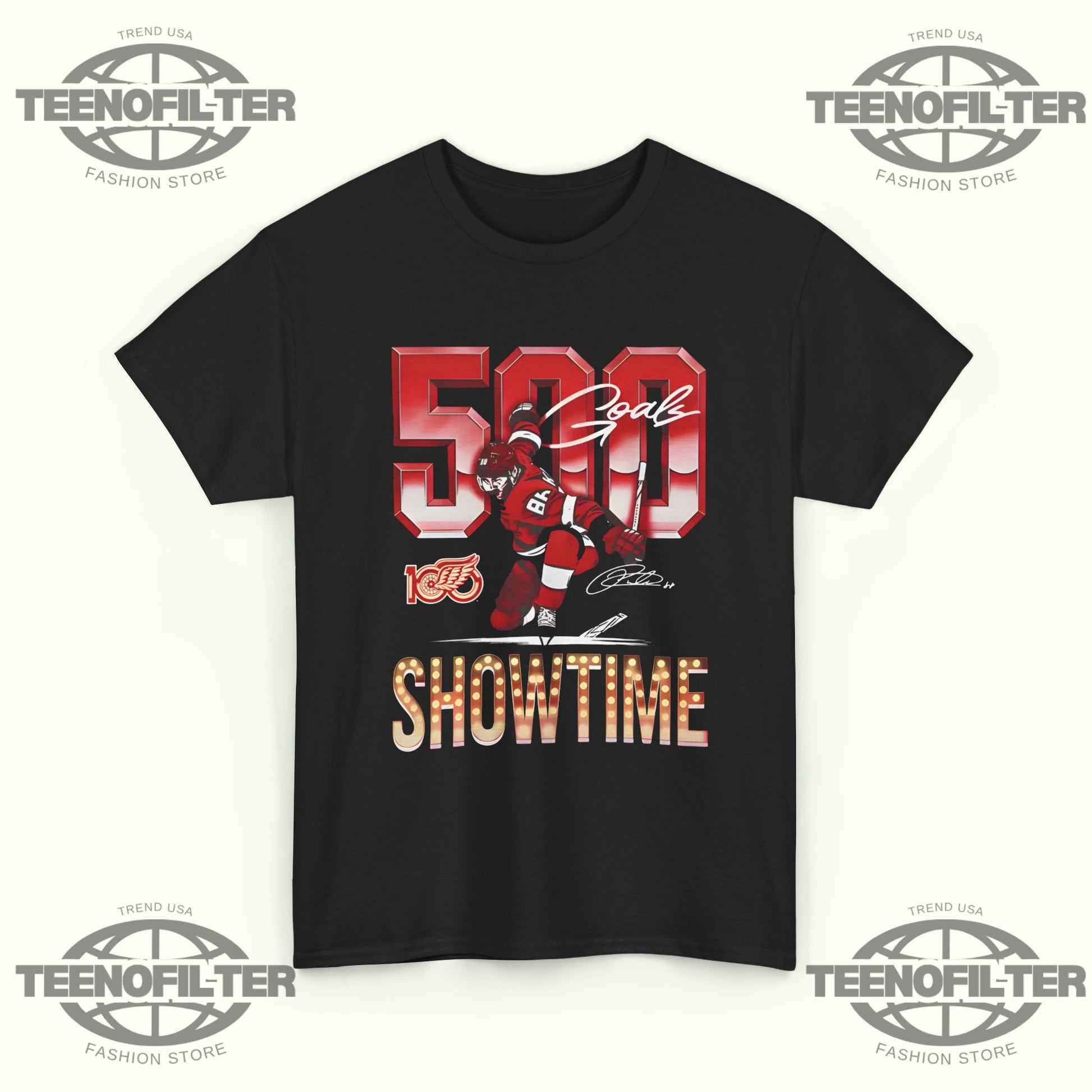 Patrick Kane Detroit 500 Goals Showtime T-Shirt – A Legendary Milestone for Red Wings Fans - Tee No Filter