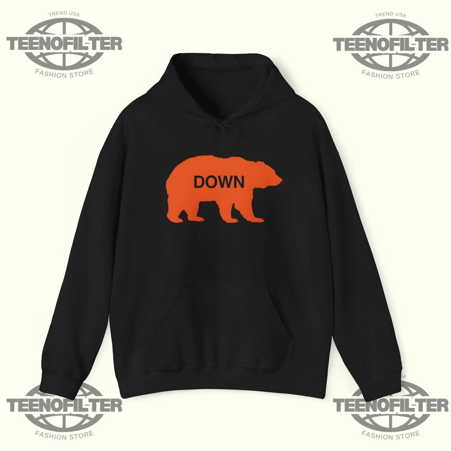 Kyle Brandt Walking Bear Down Hoodie Printify