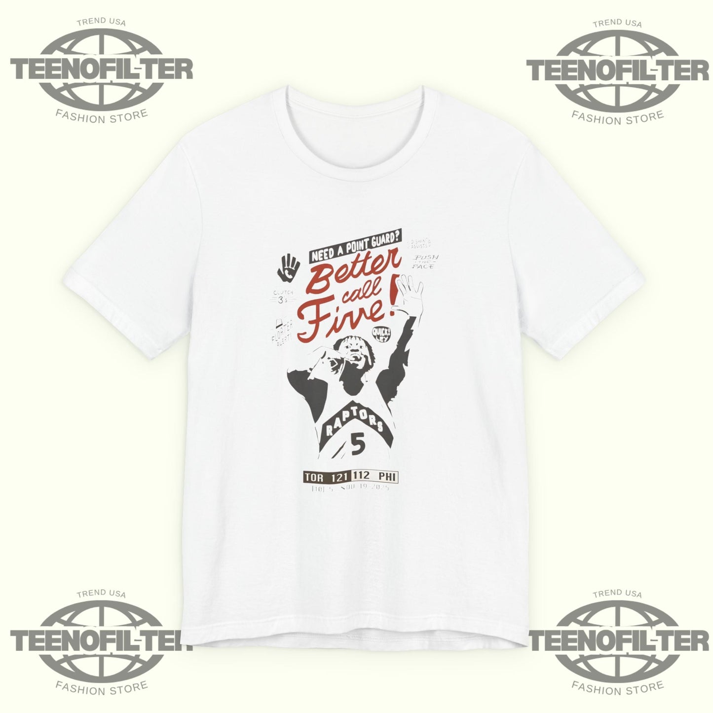 Raptors Better Call Five Immanuel Quickley T-shirt Printify