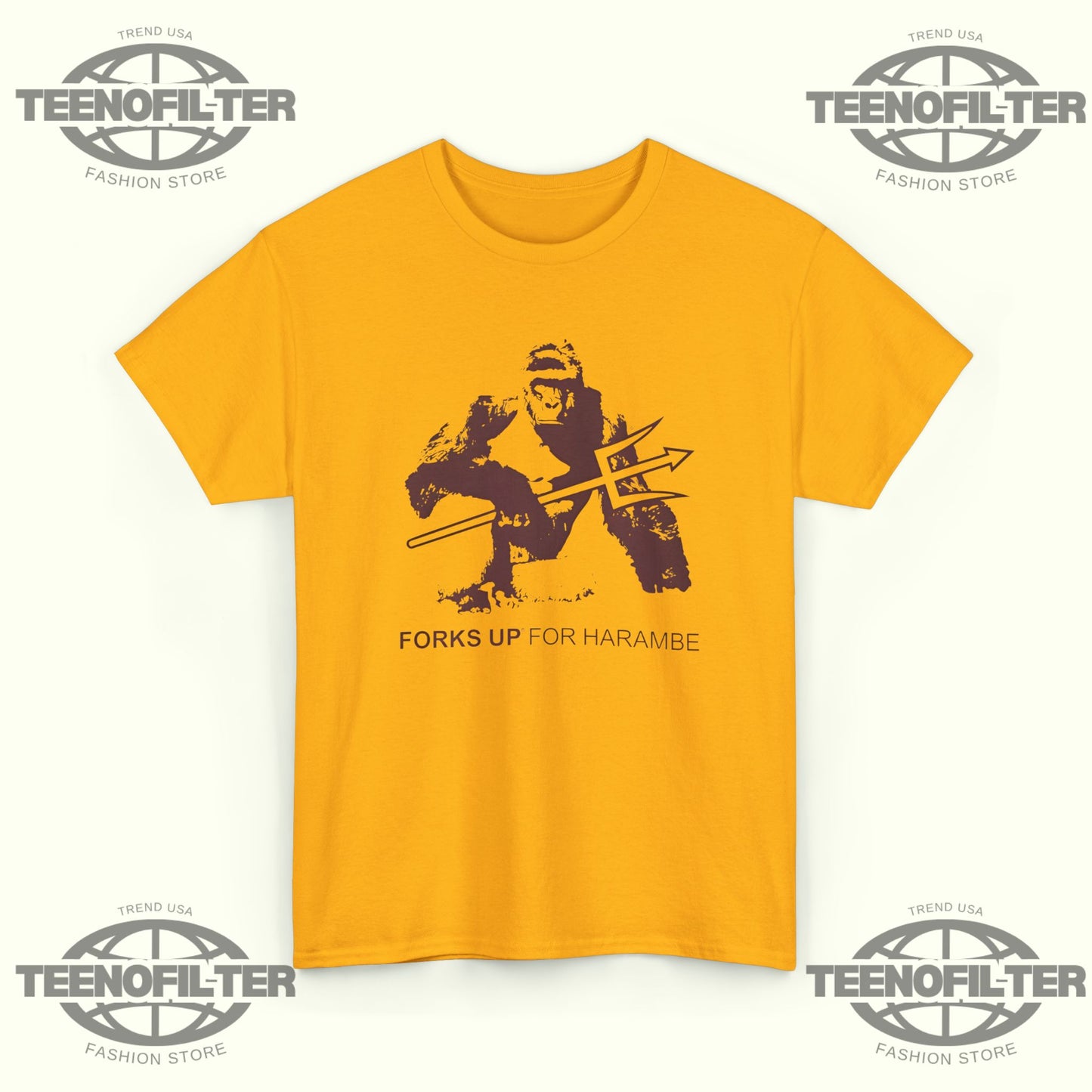 Forks Up For Harambe T-Shirt - Tee No Filter